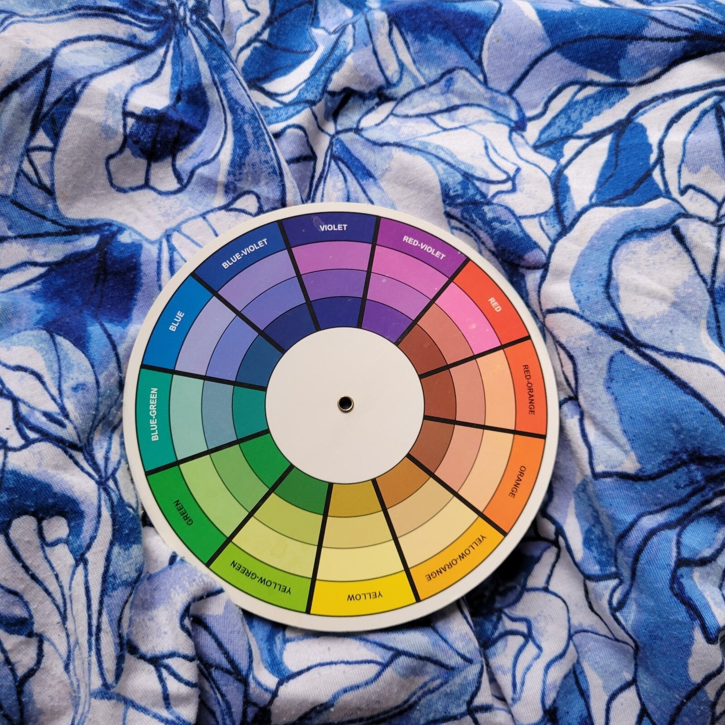 CD Daniels Womens Top 3X Plus Tunic Long Sleeve Blue Floral Poly Blend Casual