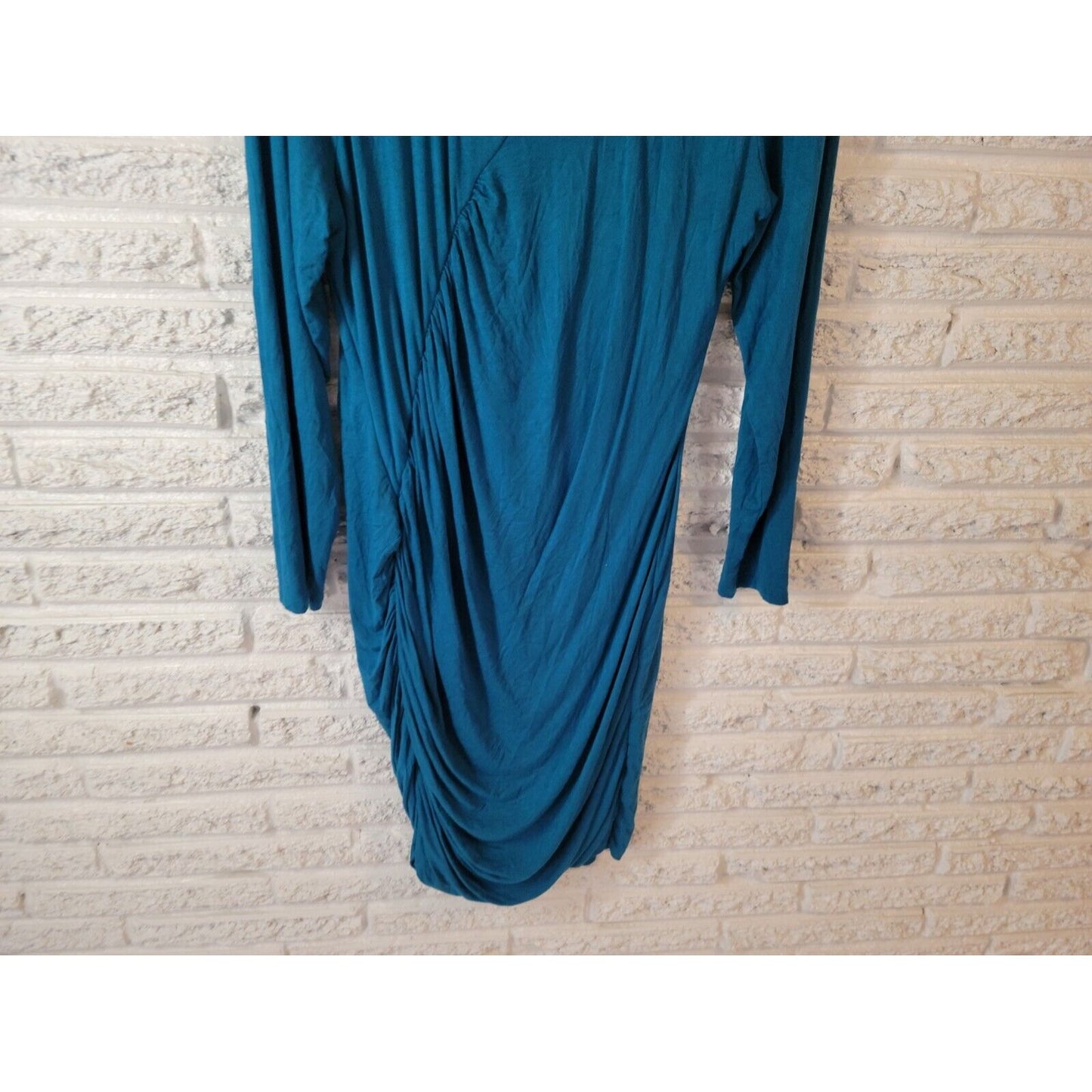 Venus Womens Dress Extra Large Bodycon Long Sleeve Blue Pullover Party Office