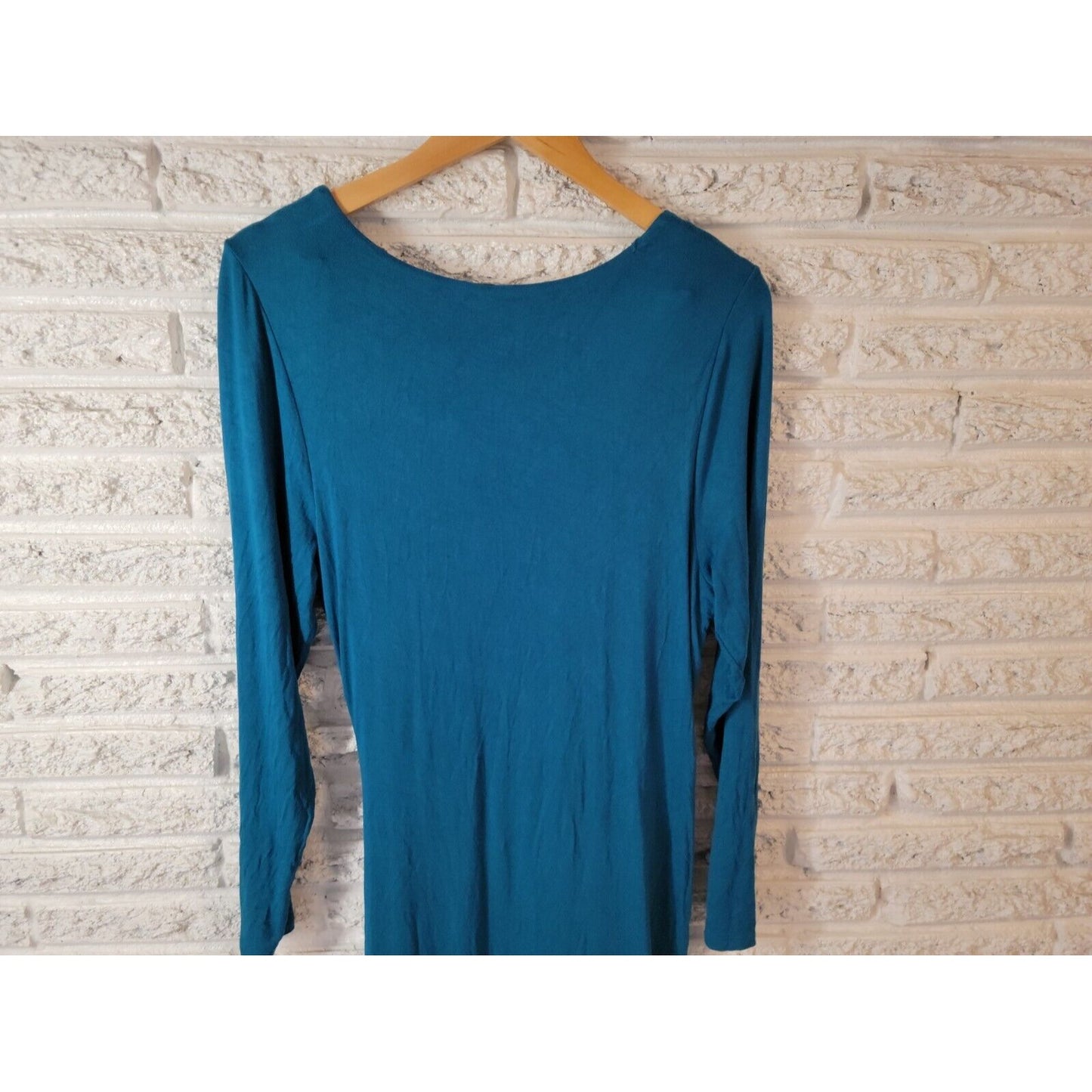 Venus Womens Dress Extra Large Bodycon Long Sleeve Blue Pullover Party Office