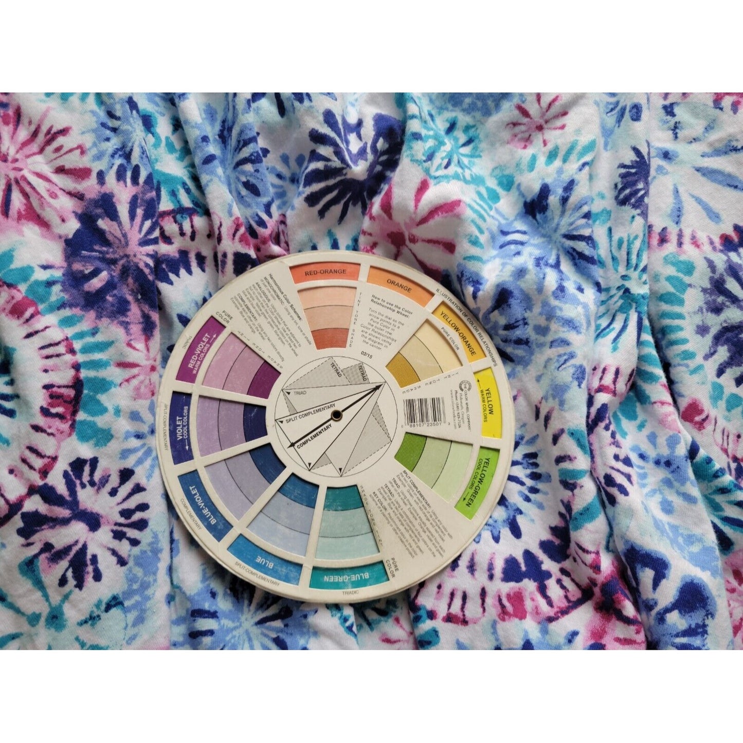 Woman Within Womens Top 4X Plus Sleeveless Comfy Casual Blue Tie Dye