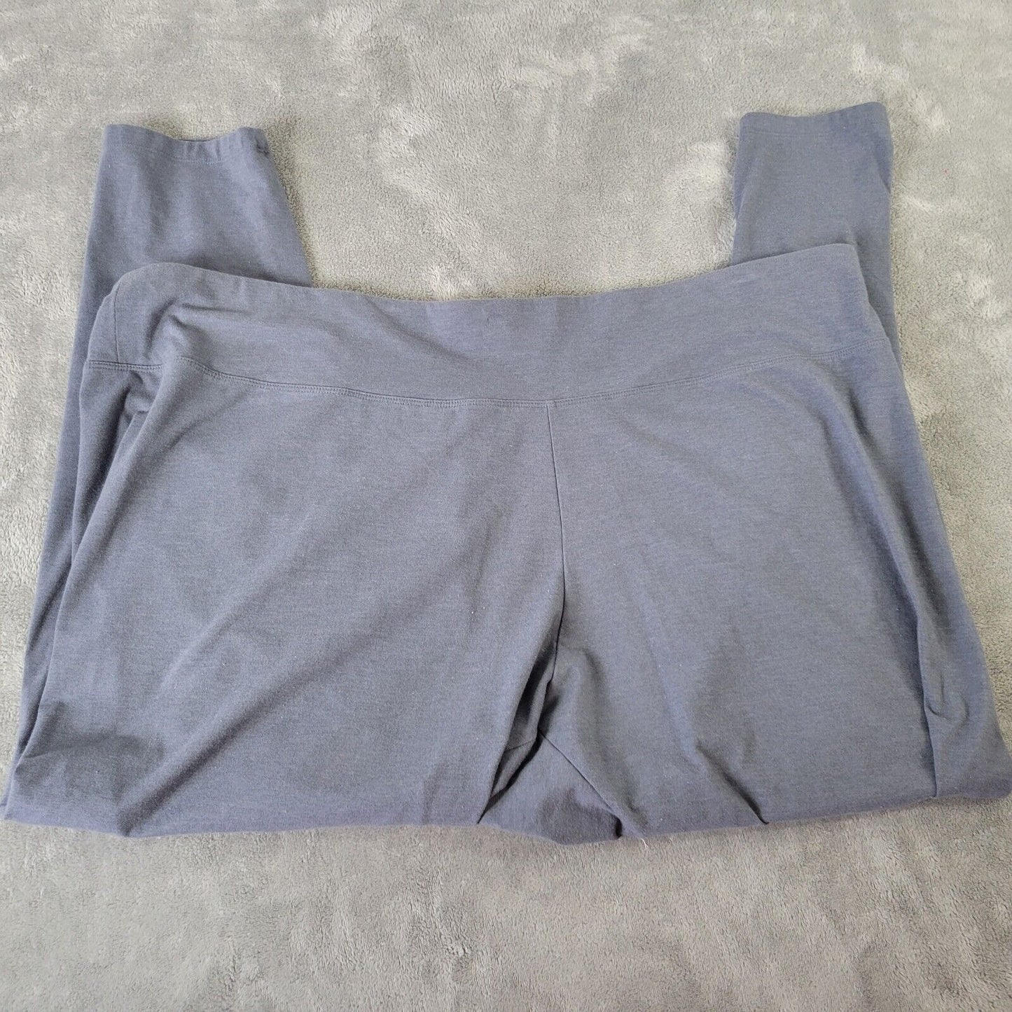 Sonoma Womens Pants 4X Leggings Gray Comfy Pull On Cotton Blend Casual Active
