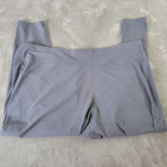 Sonoma Womens Pants 4X Leggings Gray Comfy Pull On Cotton Blend Casual Active
