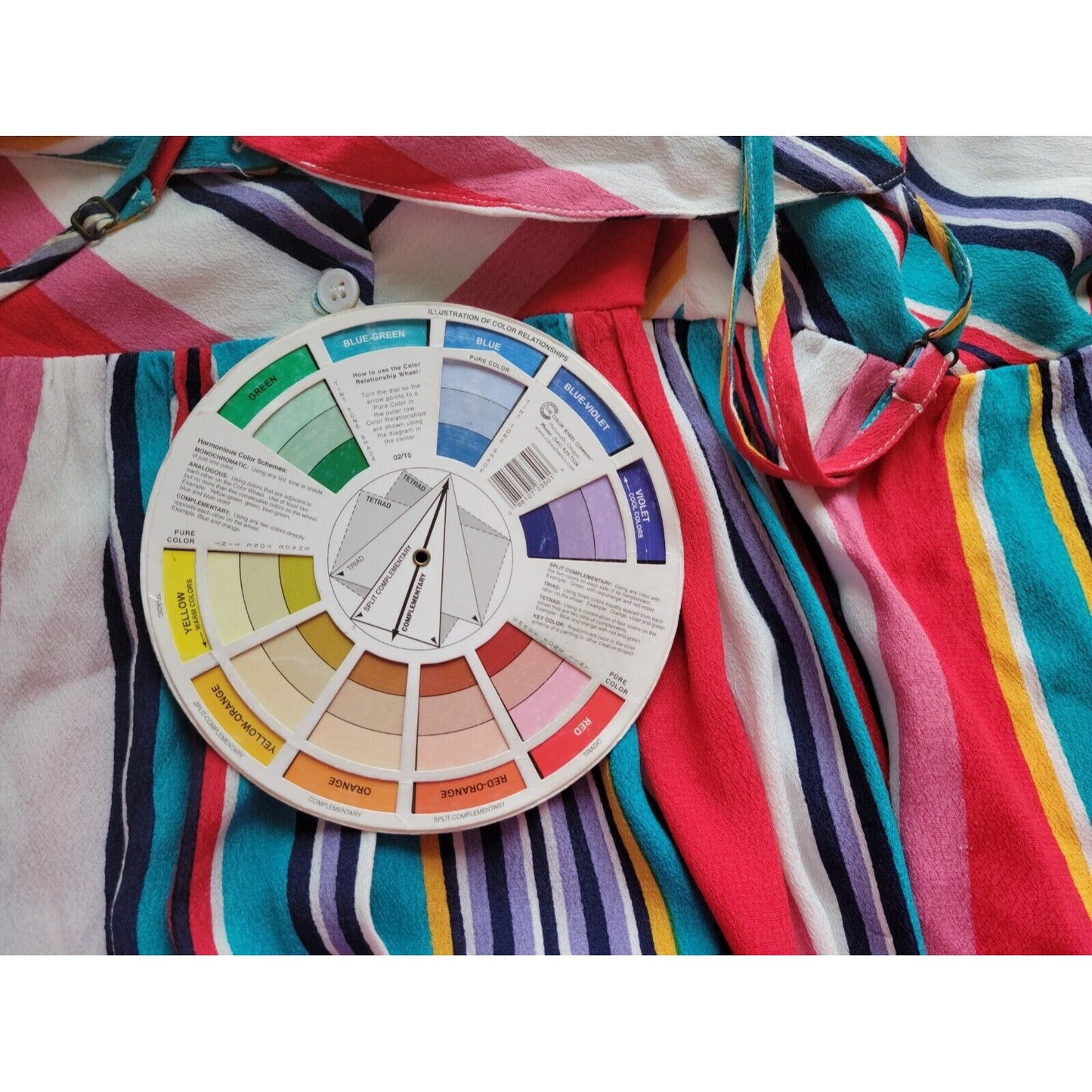 Forever 21 Womens Top 1X Cami Spaghetti Strap Swing Rayon Adjustable Blue Stripe