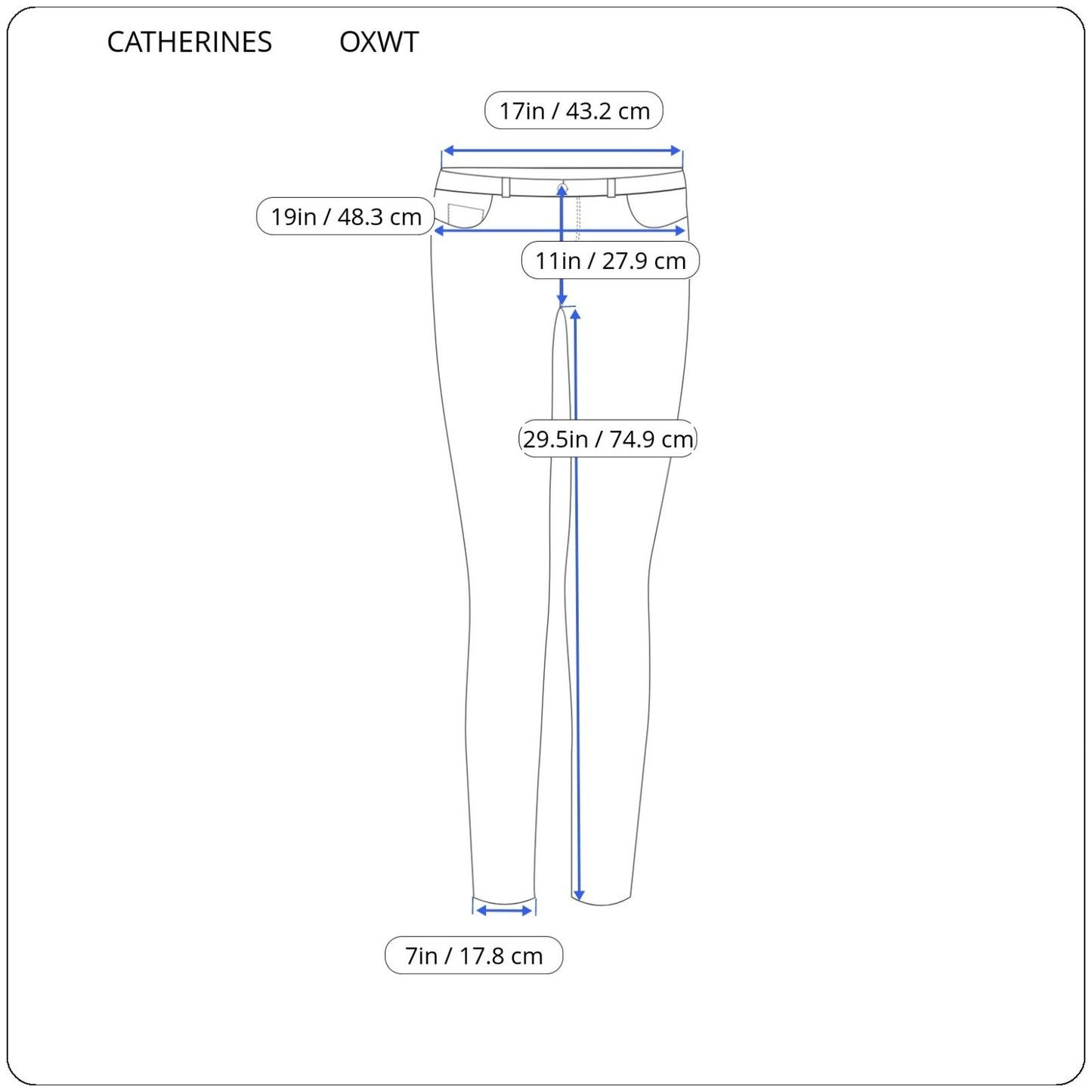 Catherines Women Jeans 0XWT Plus Skinny Jegging Black Denim Zip Fly Cotton Blend