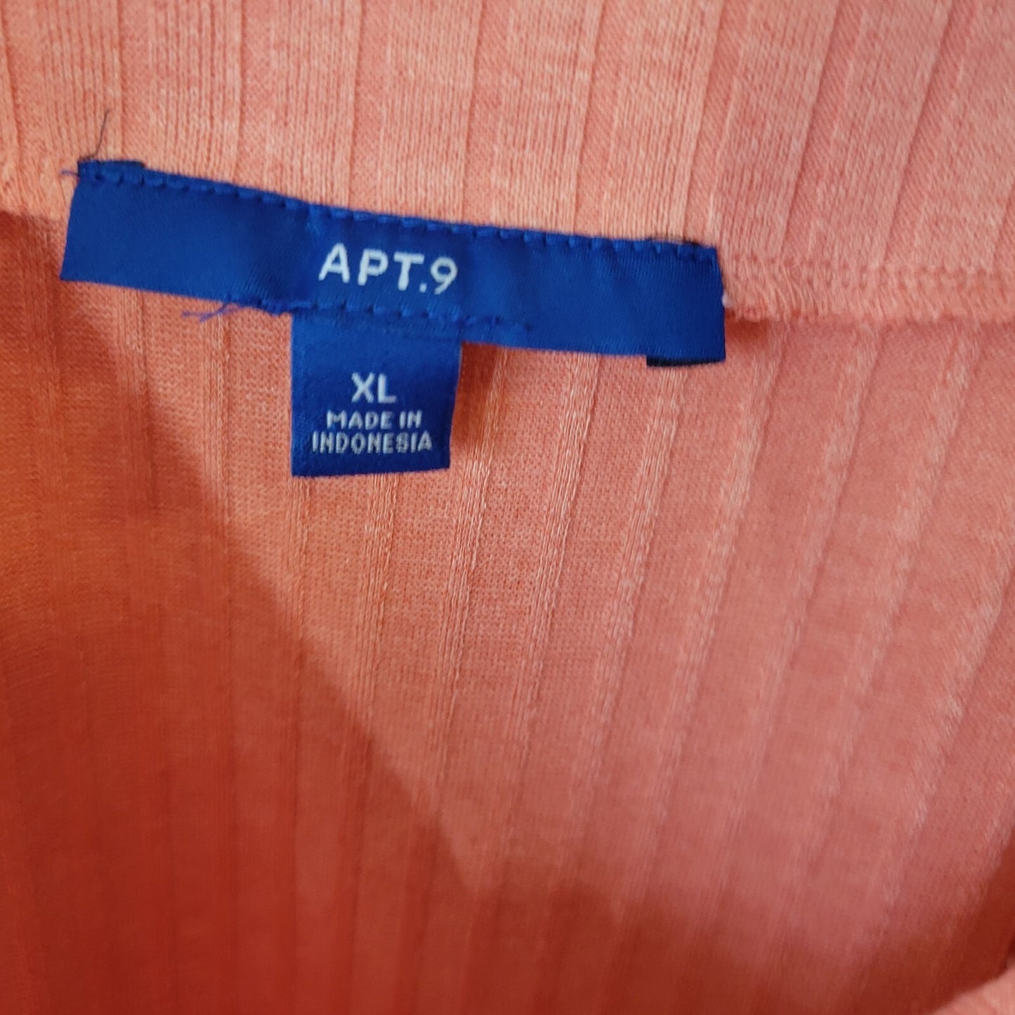 Apt 9 Womens Top Extra Large Swing Tank Knit Pink Lightweight Poly Blend Comfy