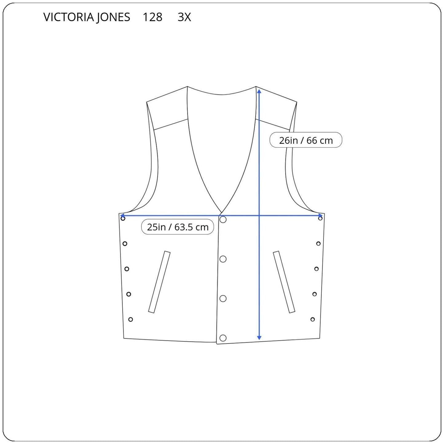 Victoria Jones Womens Vest 3X Plus Blue Embroidered Scarecrow Birdhouse Cotton