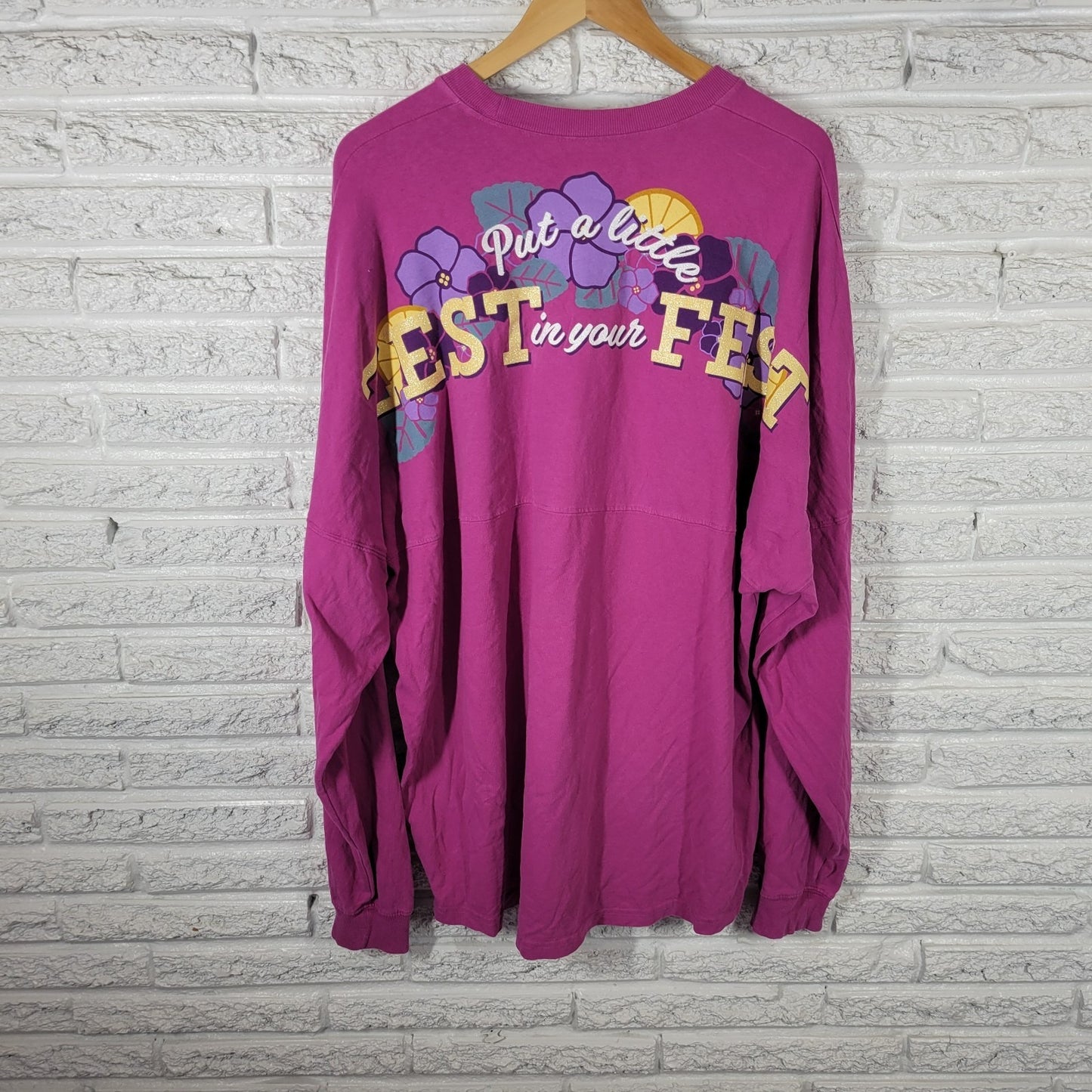 Disney Parks 2019 Epcot Flower Garden Festival XXL Sweatshirt Purple  Souvenir