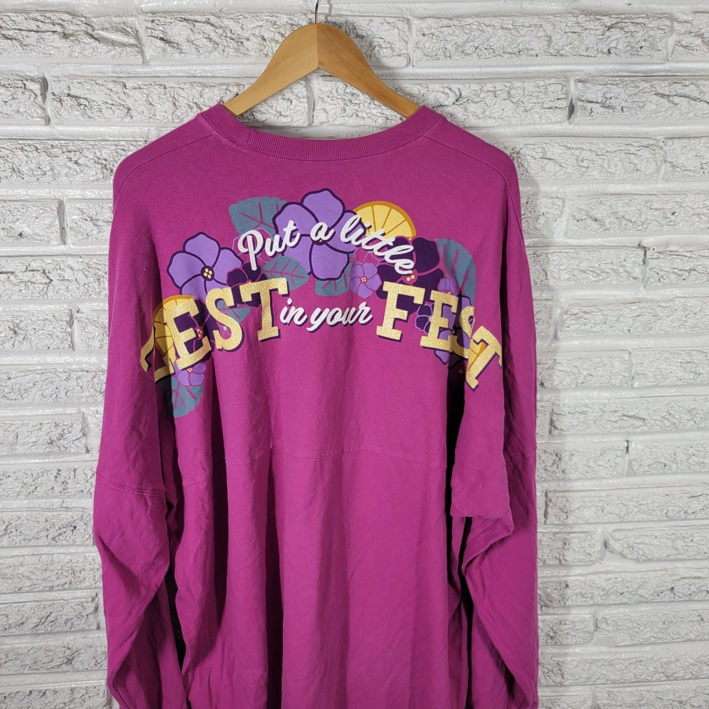 Disney Parks 2019 Epcot Flower Garden Festival XXL Sweatshirt Purple  Souvenir