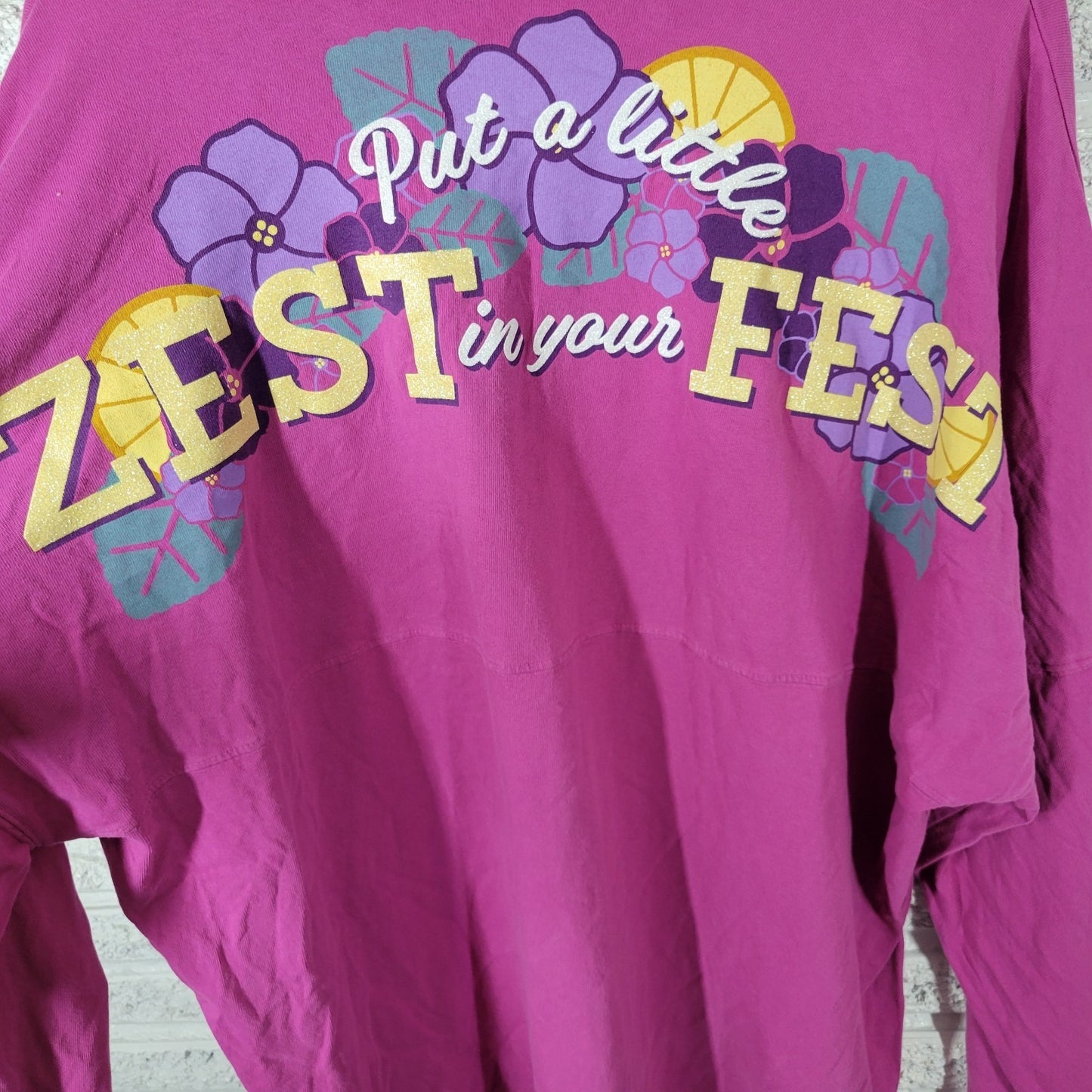 Disney Parks 2019 Epcot Flower Garden Festival XXL Sweatshirt Purple  Souvenir