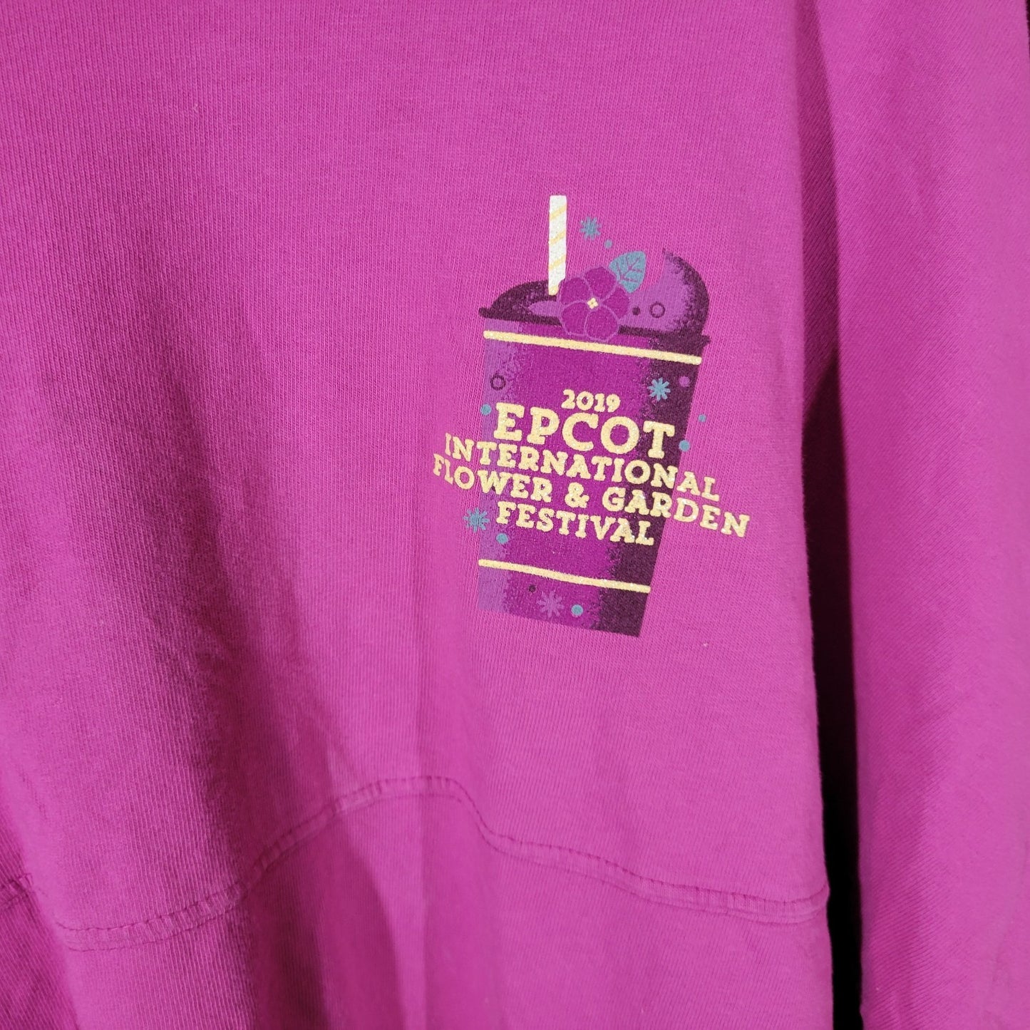 Disney Parks 2019 Epcot Flower Garden Festival XXL Sweatshirt Purple  Souvenir
