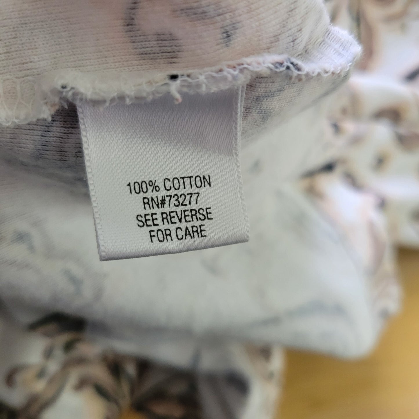 Croft Barrow Womens Top Extra Large Tee Short Sleeve Tan Paisley Lightweight