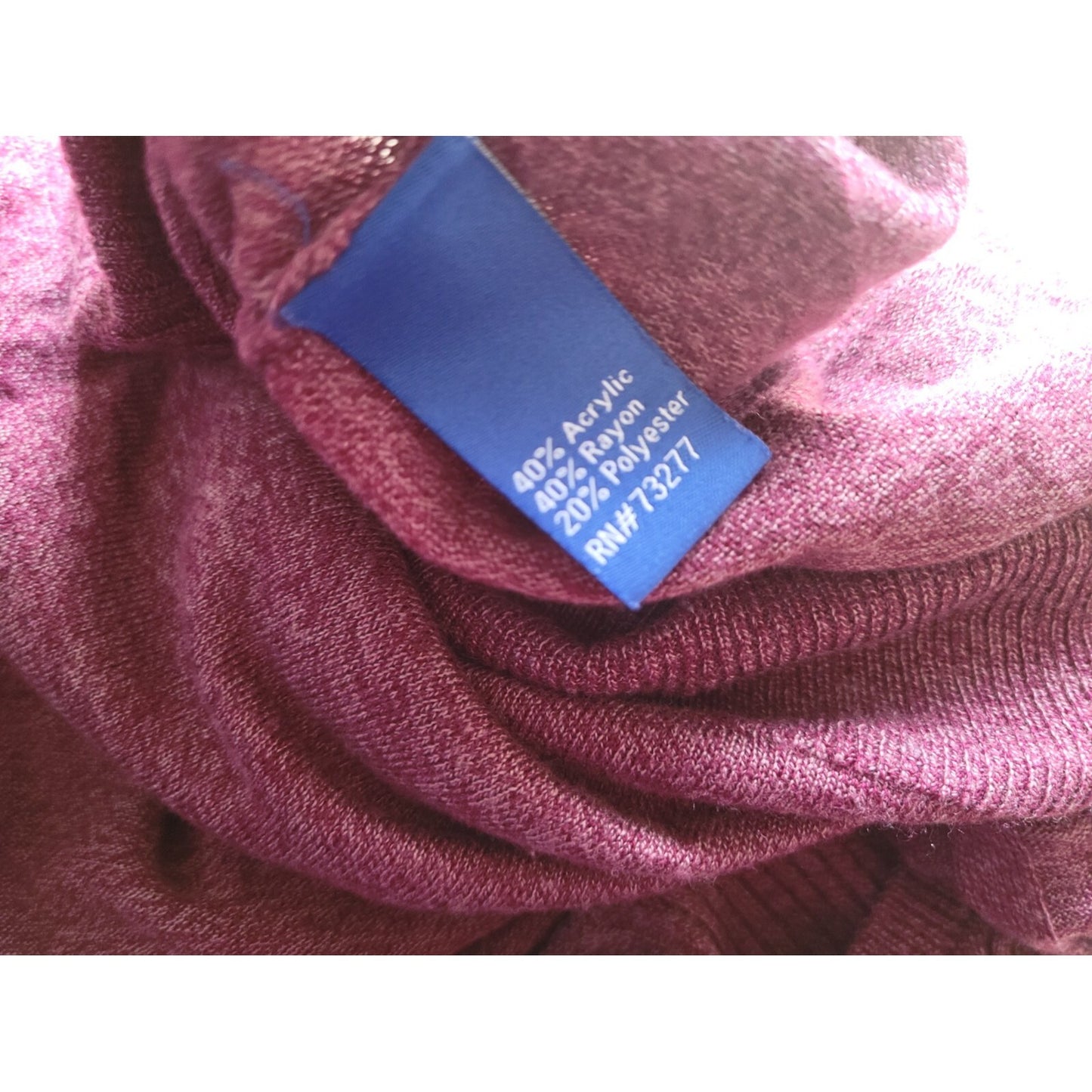 Apt 9 Women Sweater XXL Plus Tunic Pullover Long Sleeve Purple VNeck Lightweight