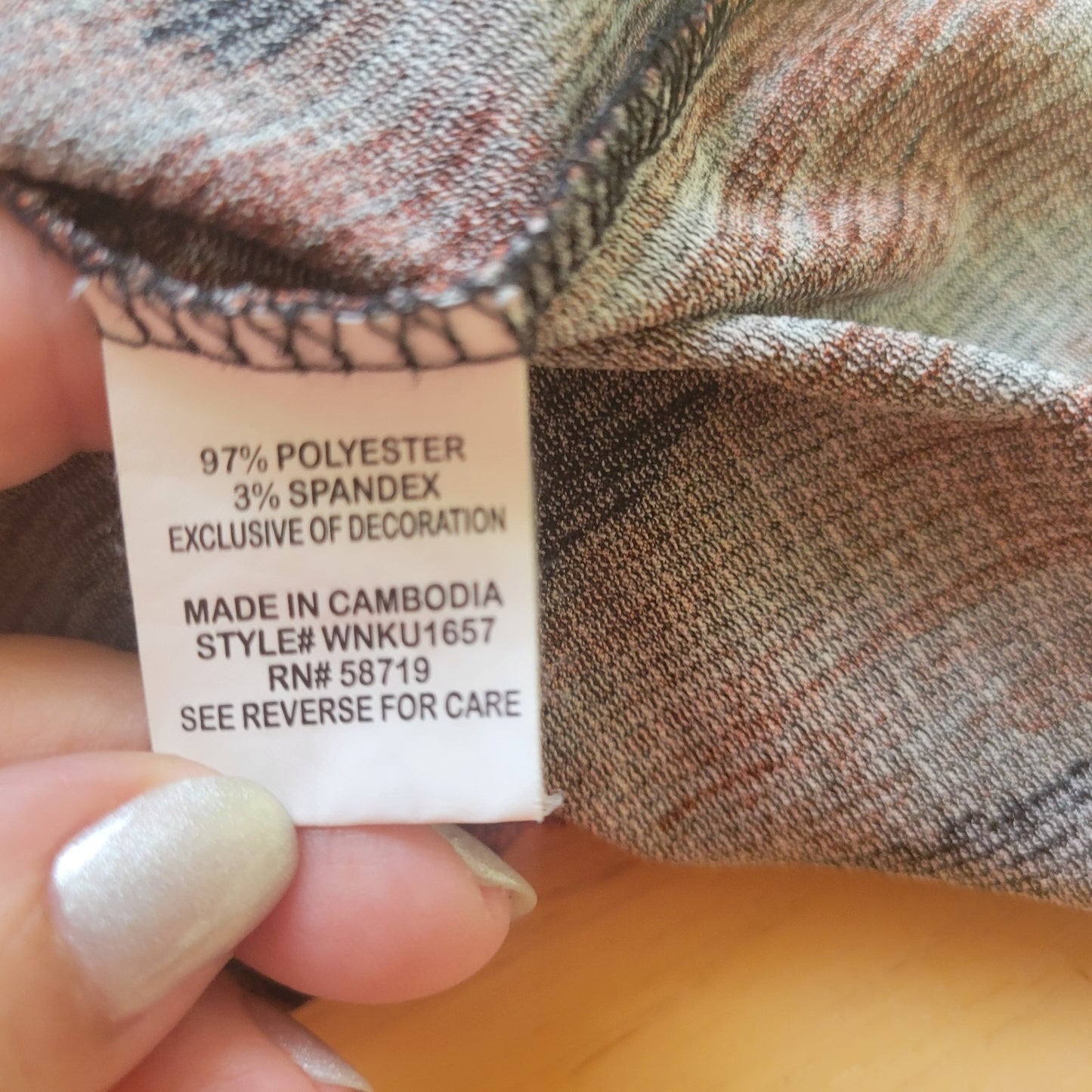 Notations Womens Top 2X Plus Short Sleeve Earth Tones Watercolor Studded Comfy