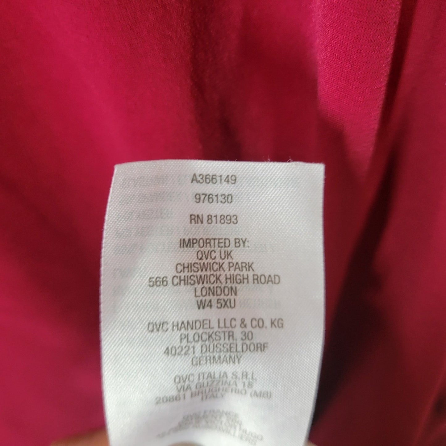 Susan Graver QVC Womens Top 2X Plus 3/4 Sleeve Burgundy Poly Blend Modern Office