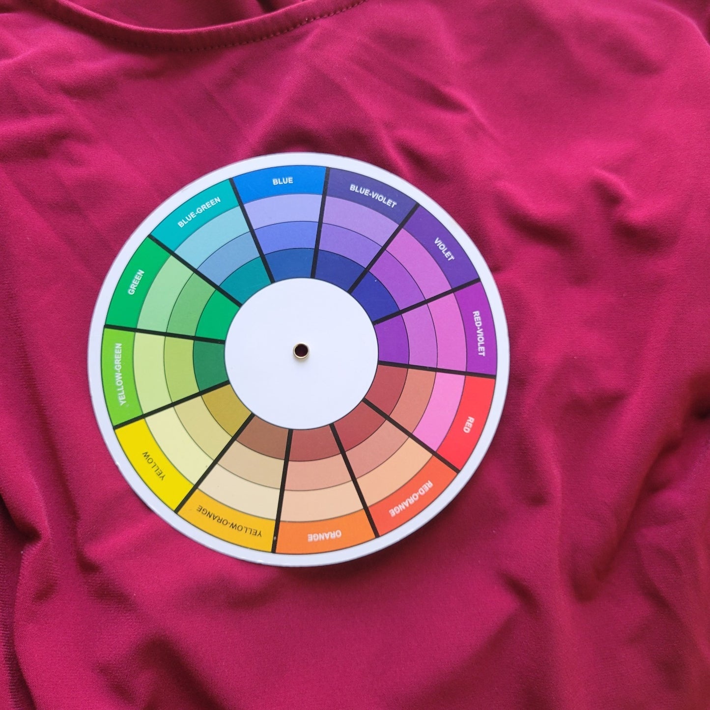 Susan Graver QVC Womens Top 2X Plus 3/4 Sleeve Burgundy Poly Blend Modern Office