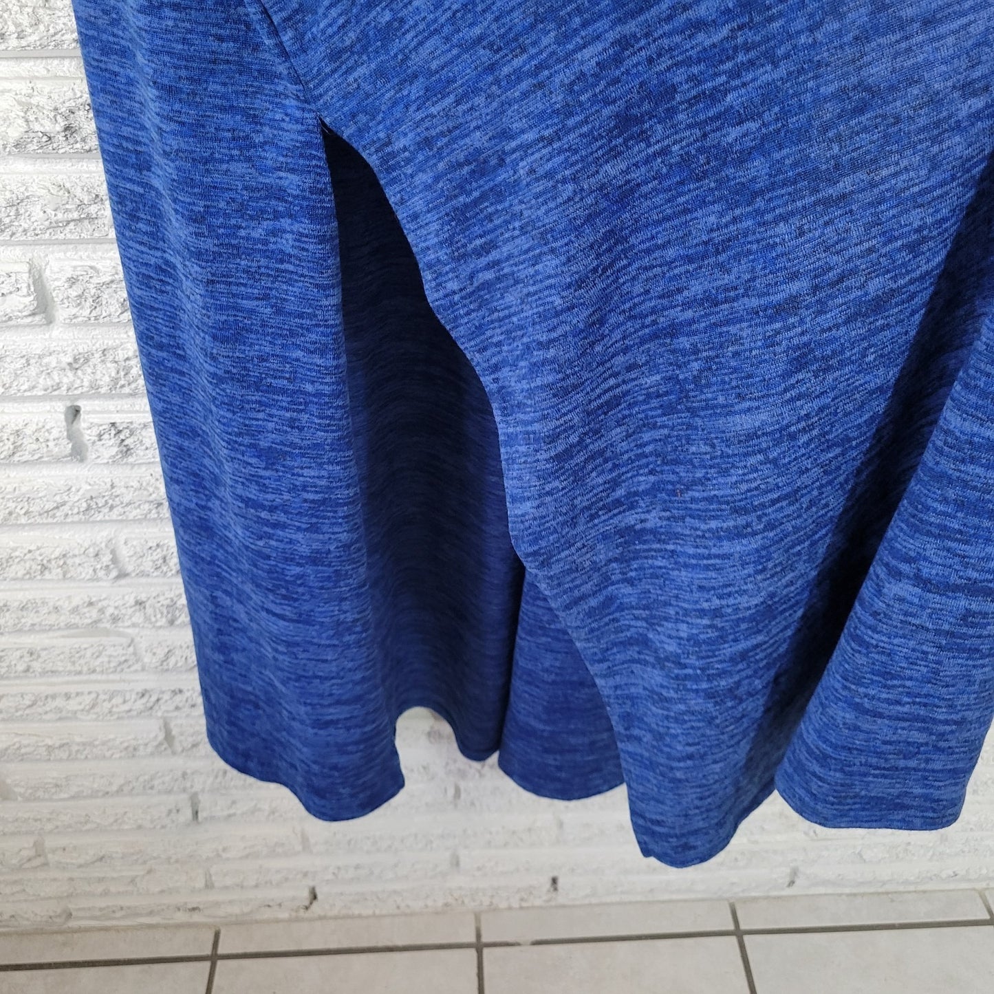 Lularoe Womens Top Extra Large XL Cardigan Open Duster Blue Heather Split Sides
