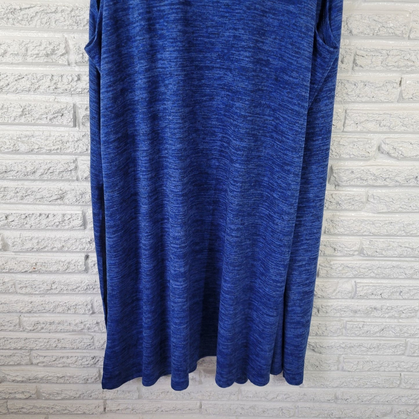 Lularoe Womens Top Extra Large XL Cardigan Open Duster Blue Heather Split Sides
