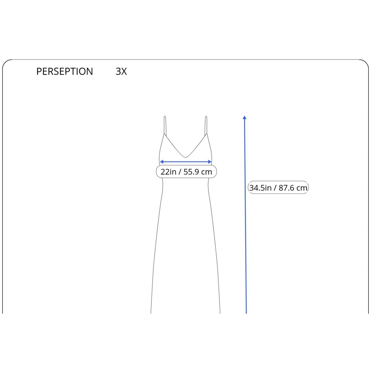 Perseption Womens Dress 3X Plus Mini Slip Blue Red Paisley Lightweight Keyhole