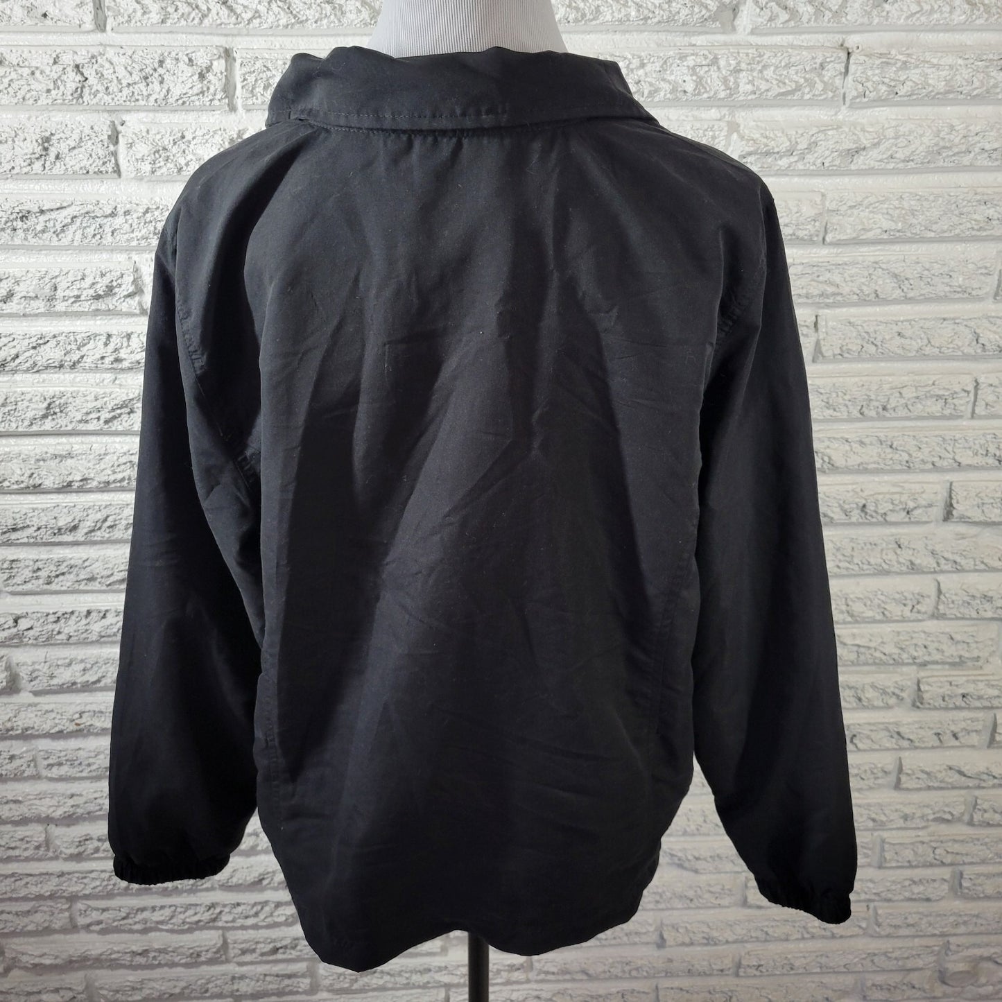 Activology Women Jacket Extra Large Black Animal Print  Zip Lightweight Lined