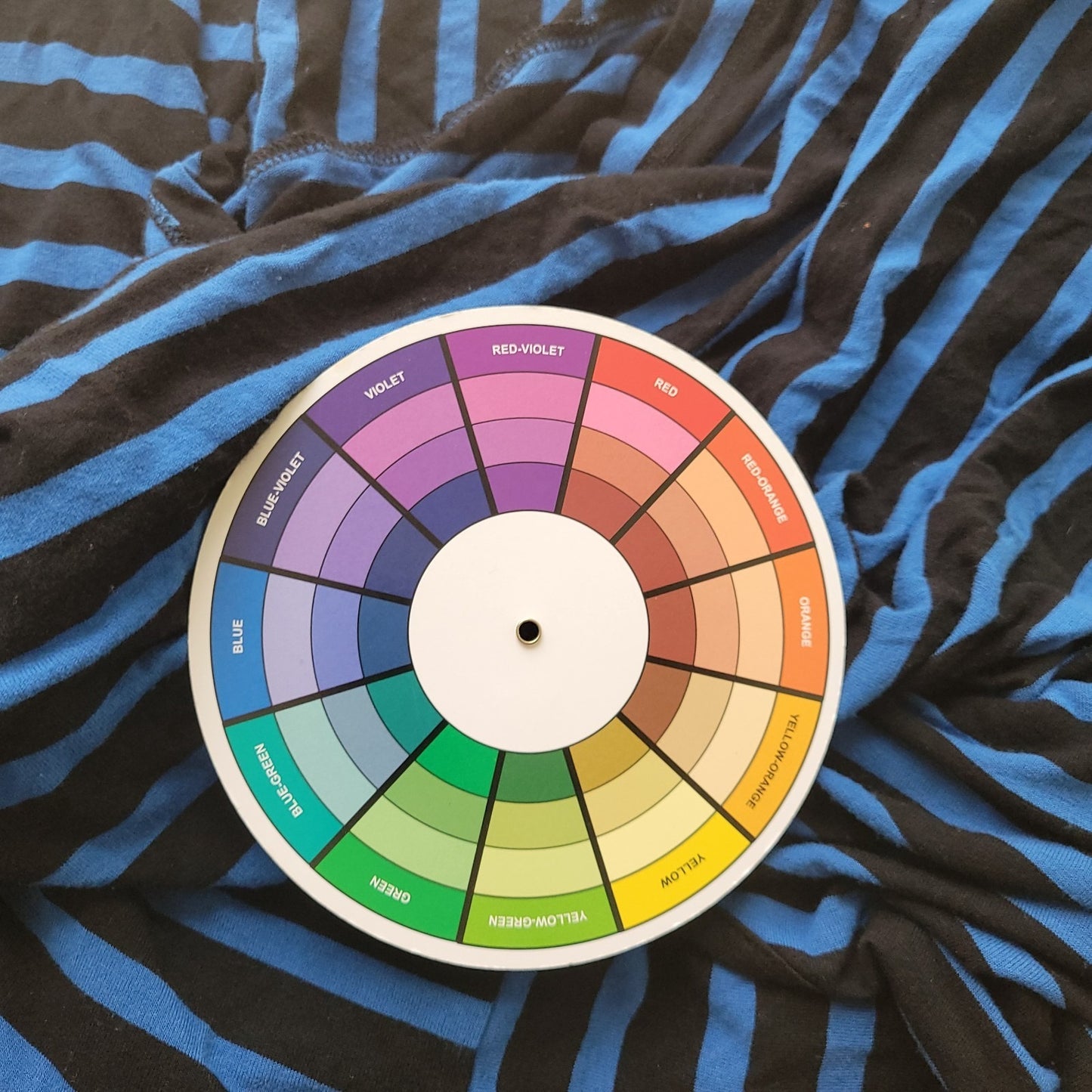 Croft Barrow Womens Top 1X Plus Tunic 3/4 Sleeve Blue Stripe Comfy Rayon Blend