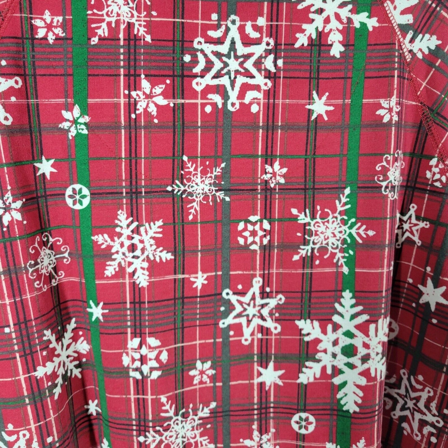 Dreams Co Womens Robe 18 20 House Dress Holiday Snowflakes Pockets Lounge