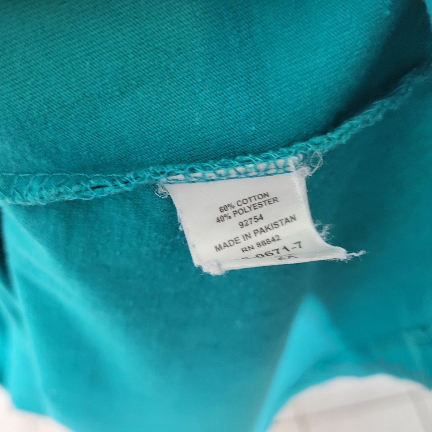 Woman Within Womens Dress 2X 26 28 Plus Short Sleeve Green Blue Pockets Casual