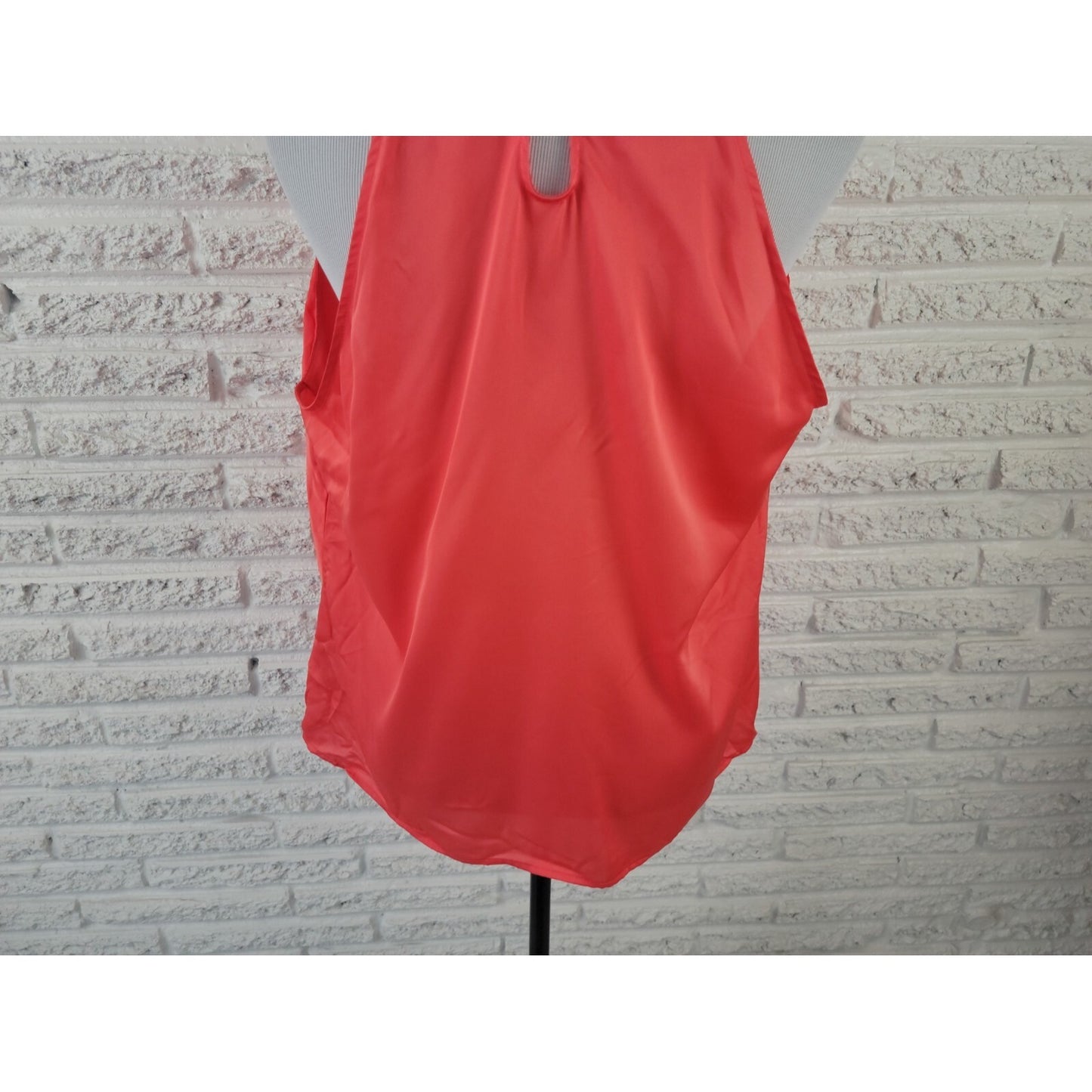 Worthington Women Top Petite Extra Large Sleeveless Orange Draped Boat Basic