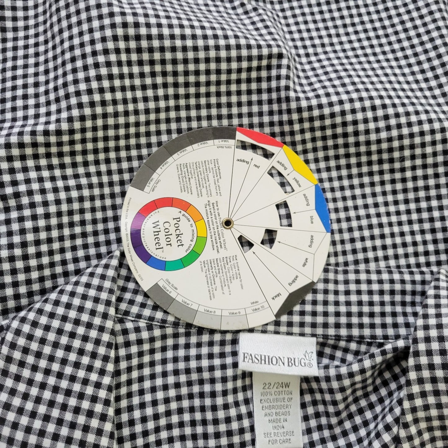 Fashion Bug Womens Top 22W 24W Plus Butterflies Lightweight Flower Black Plaid