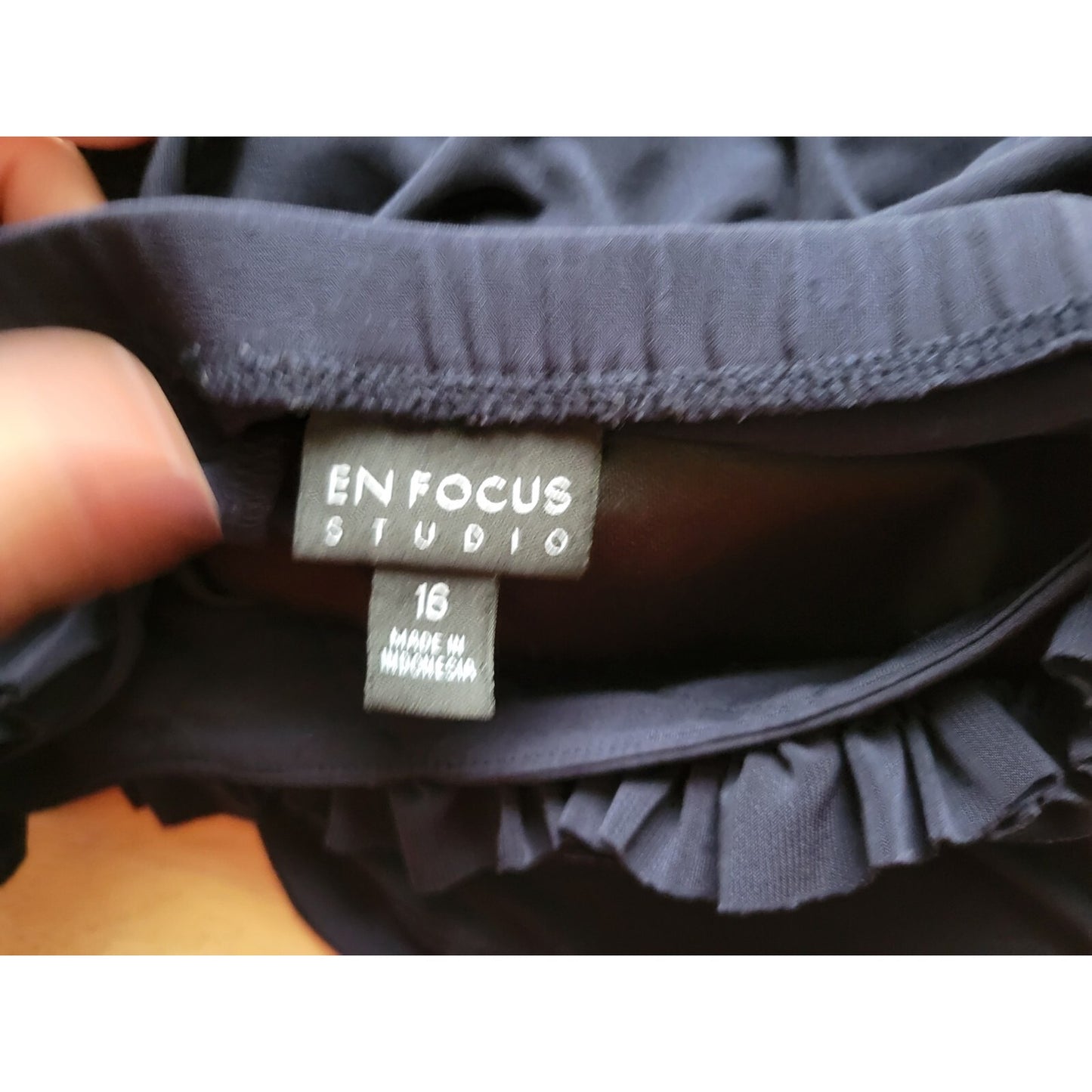 Enfocus Studio Womens Dress 16 Plus Mini Sheath Blue One Shoulder Party Ruffle