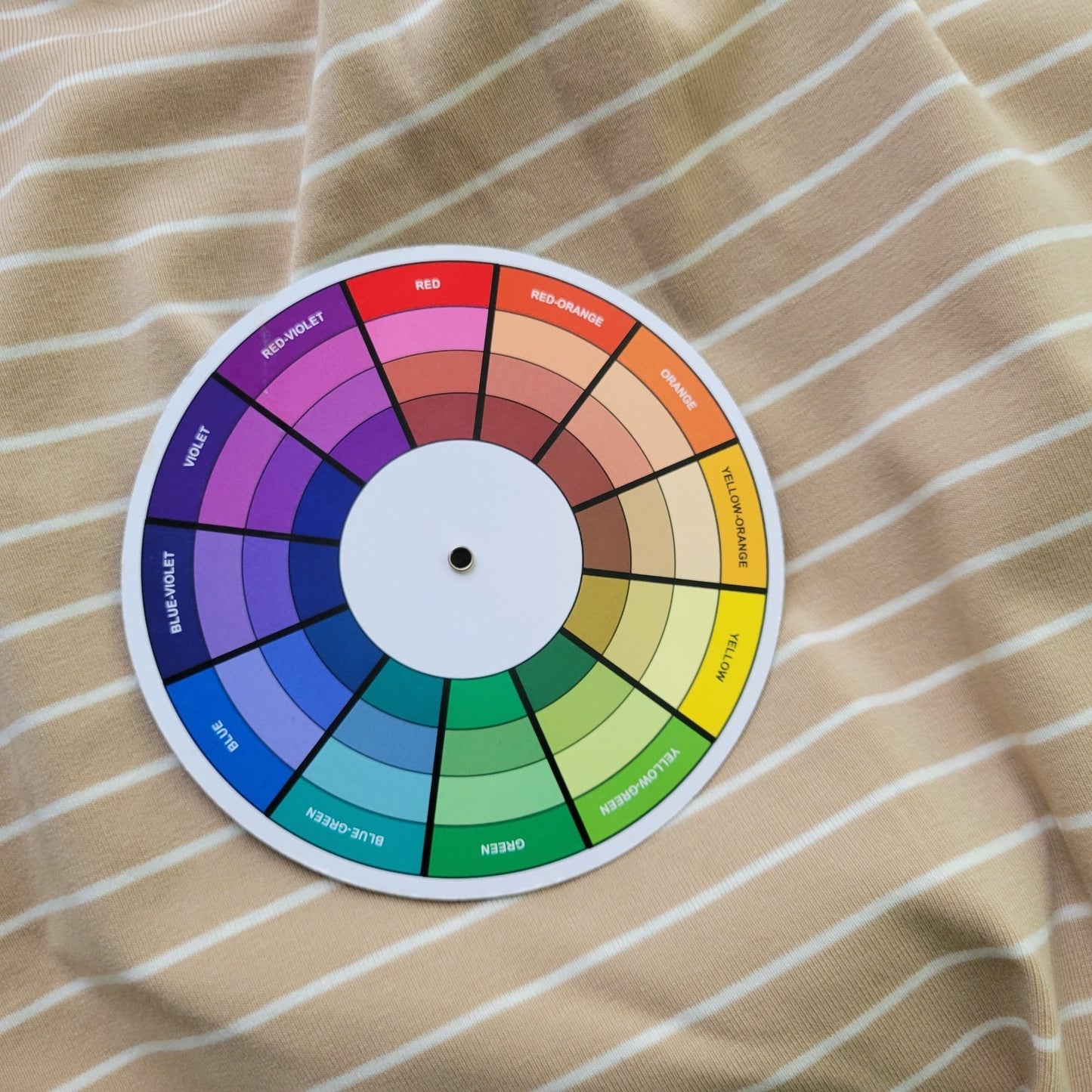 Lauren Ralph Lauren Womens Top 3X Plus Tee Knit Short Sleeve Beige Tan Stripe