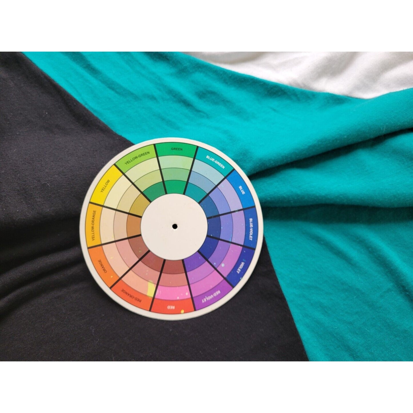 Worthington Womens Top 3X Sleeveless Blue Color Block Drape Neck Poly Blend