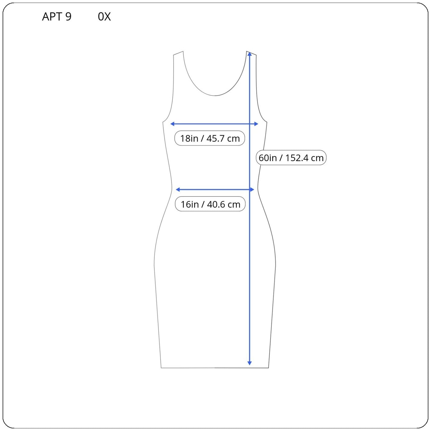 Apt 9 Womens Dress 0X Plus Maxi Tank Sheath Handkerchief Hem Blue Black Stripe