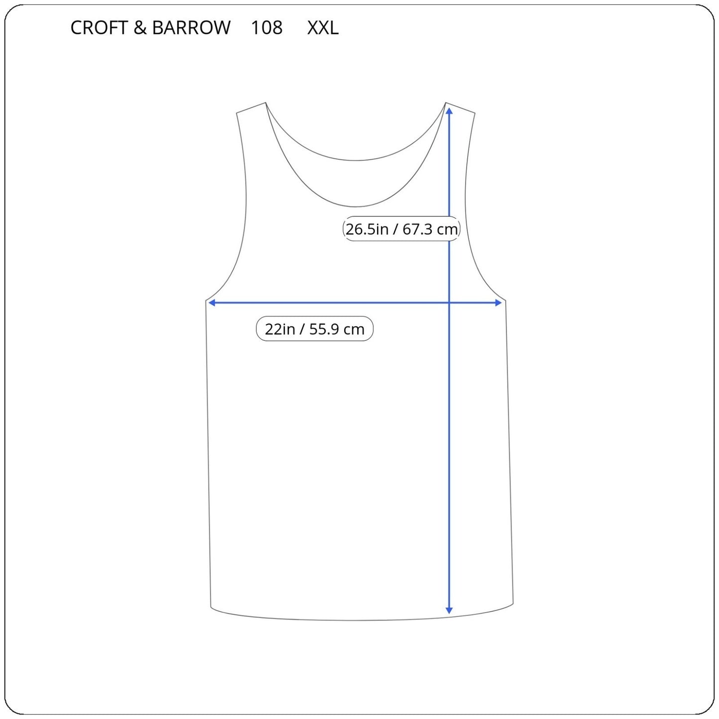 Croft Barrow Womens Top XXL Plus Tank Classic Black Geometric Cotton Lightweight