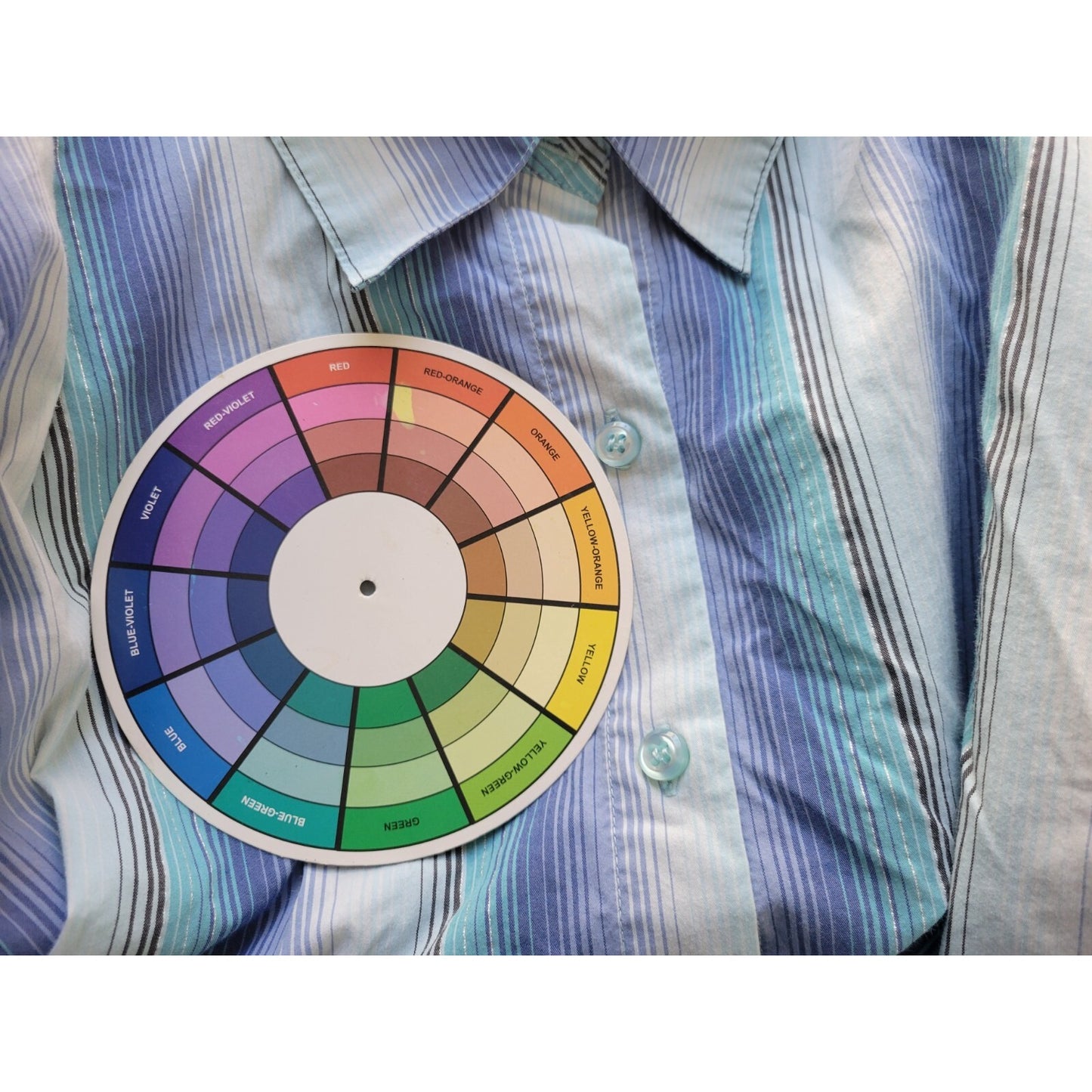 Lane Bryant Womens Top 18 20 Plus Long Sleeve Buttons Blue Stripe Office Collar