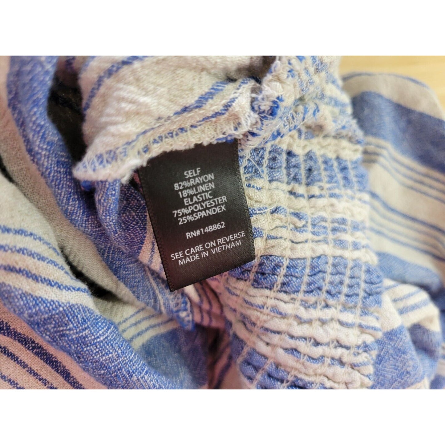 Torrid Womens Top 5 5X Crop Cap Sleeve On Off Shoulder Lightweight Blue Stripe