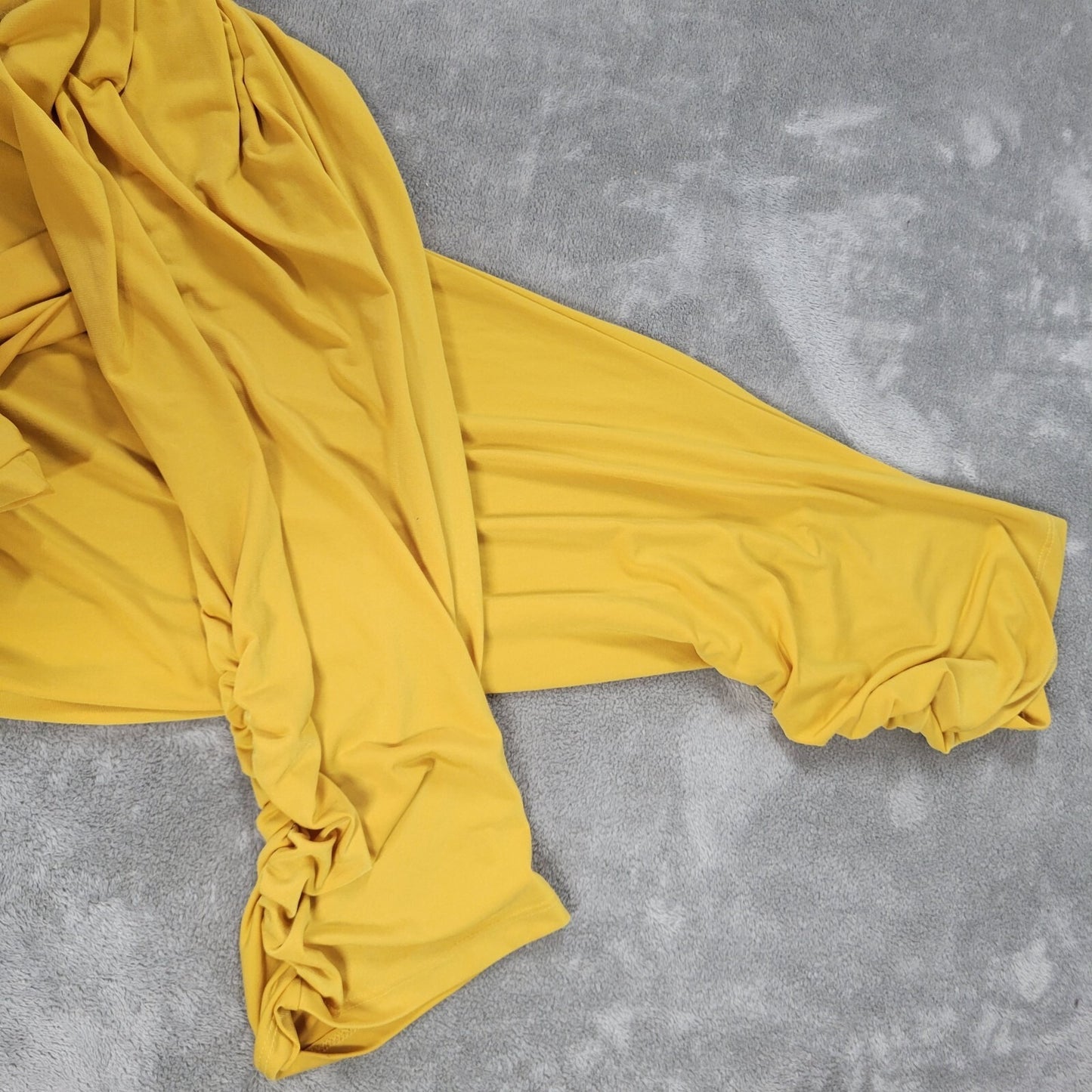 Vanessa Williams Womens Pants 2X Plus Palazzo Pull On Gold Party Poly Blend