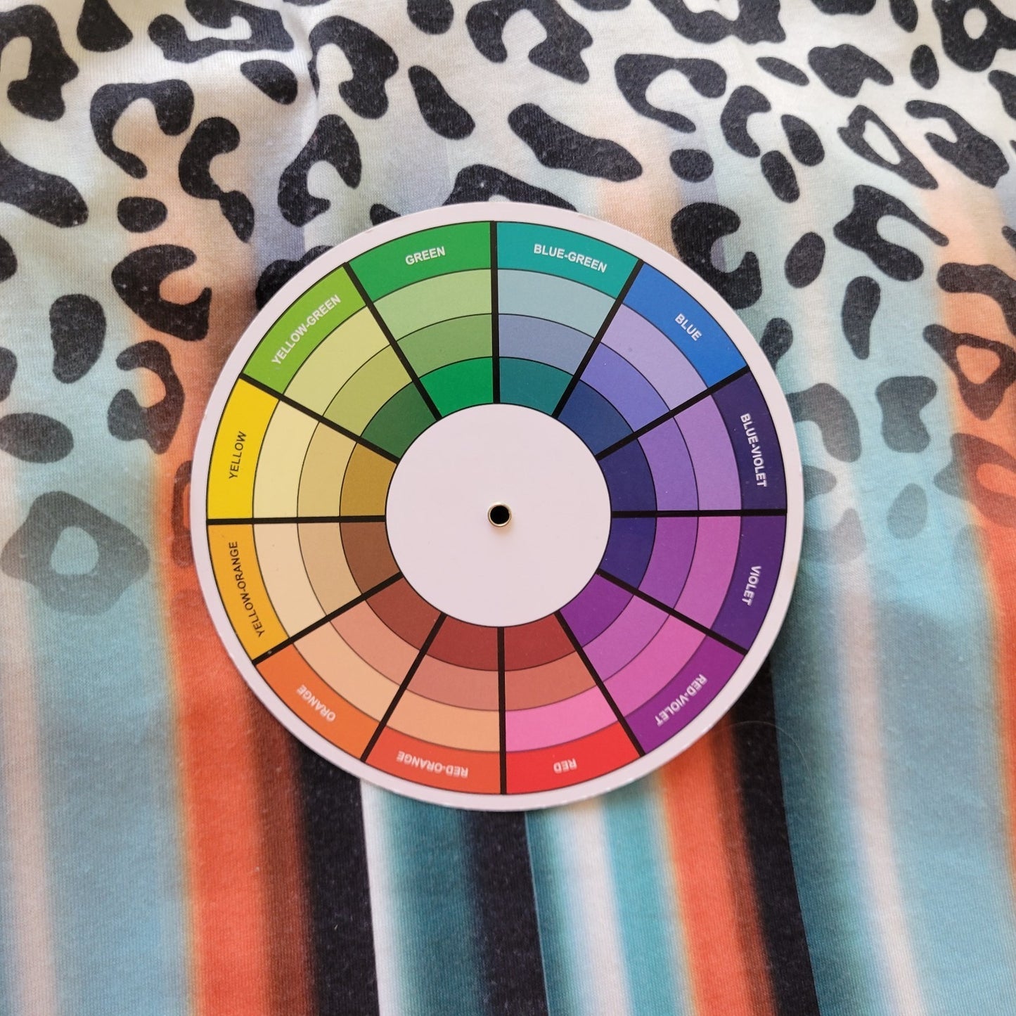 Southern Stitch Womens Top 2XL Plus Tunic Red Blue Watercolor Poly Blend Keyhole