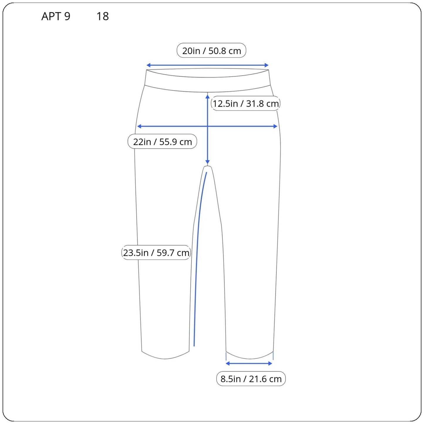 Apt 9 Womens Pants 18 Plus Capri Black Zip Fly Cotton Blend Office Casual