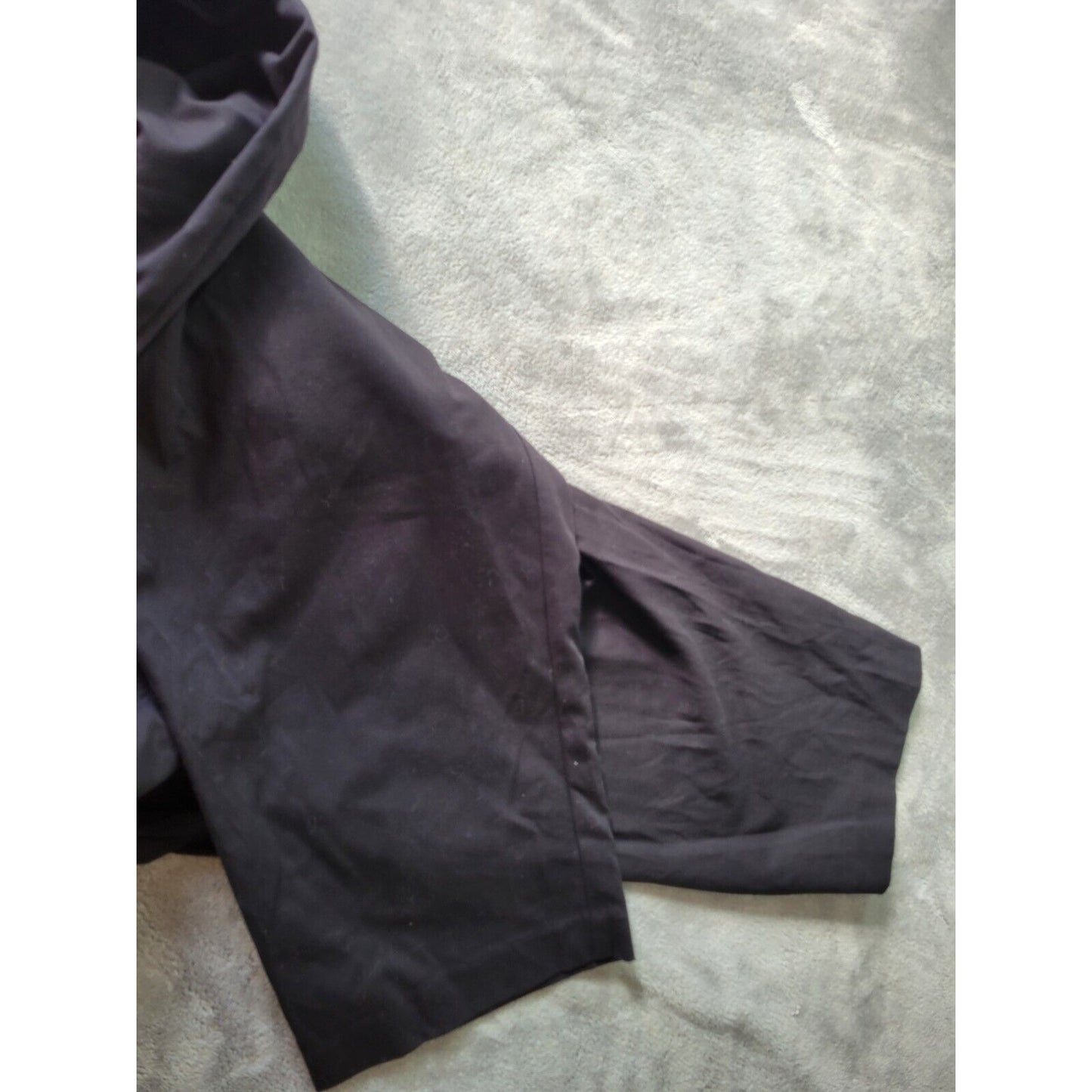 Apt 9 Womens Pants 18 Plus Capri Black Zip Fly Cotton Blend Office Casual