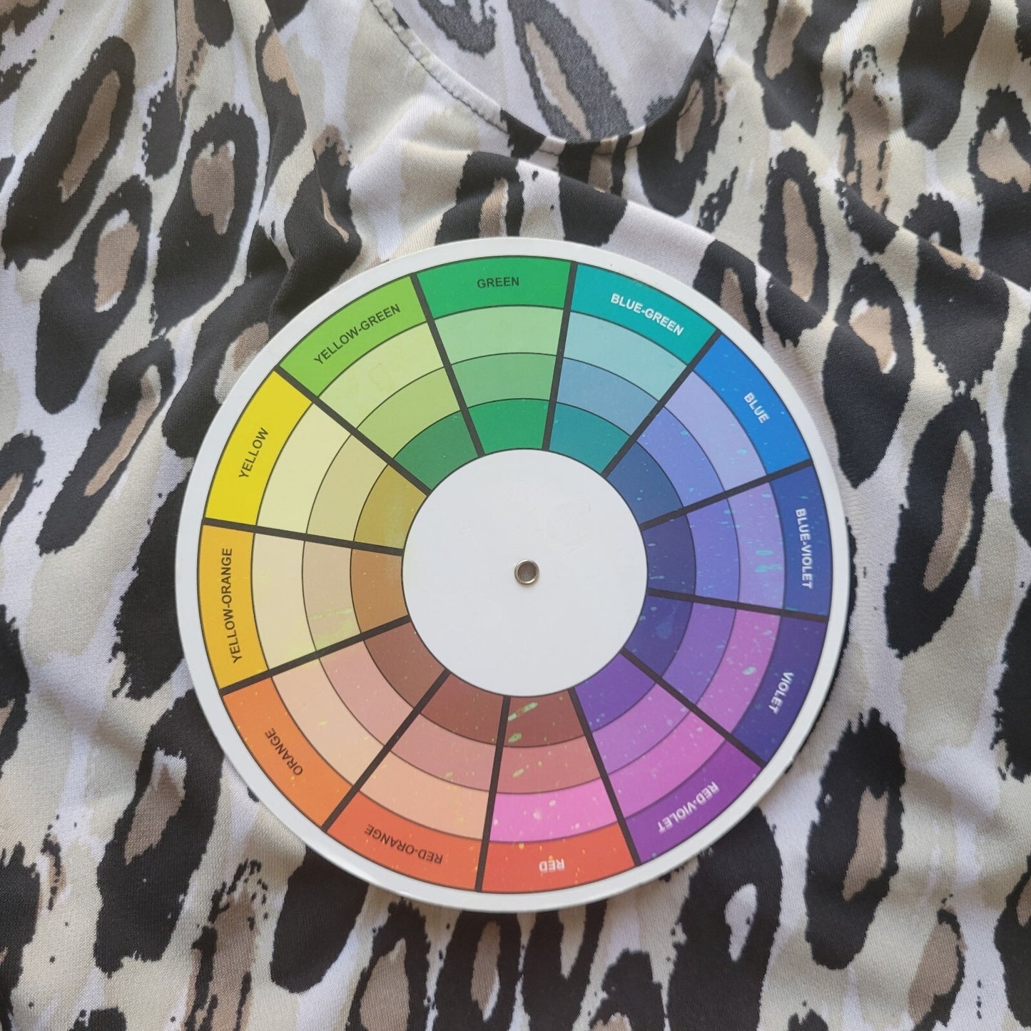 East 5th Womens Top 2X Plus Sleeveless Black Tan Animal Print Keyhole Poly Blend