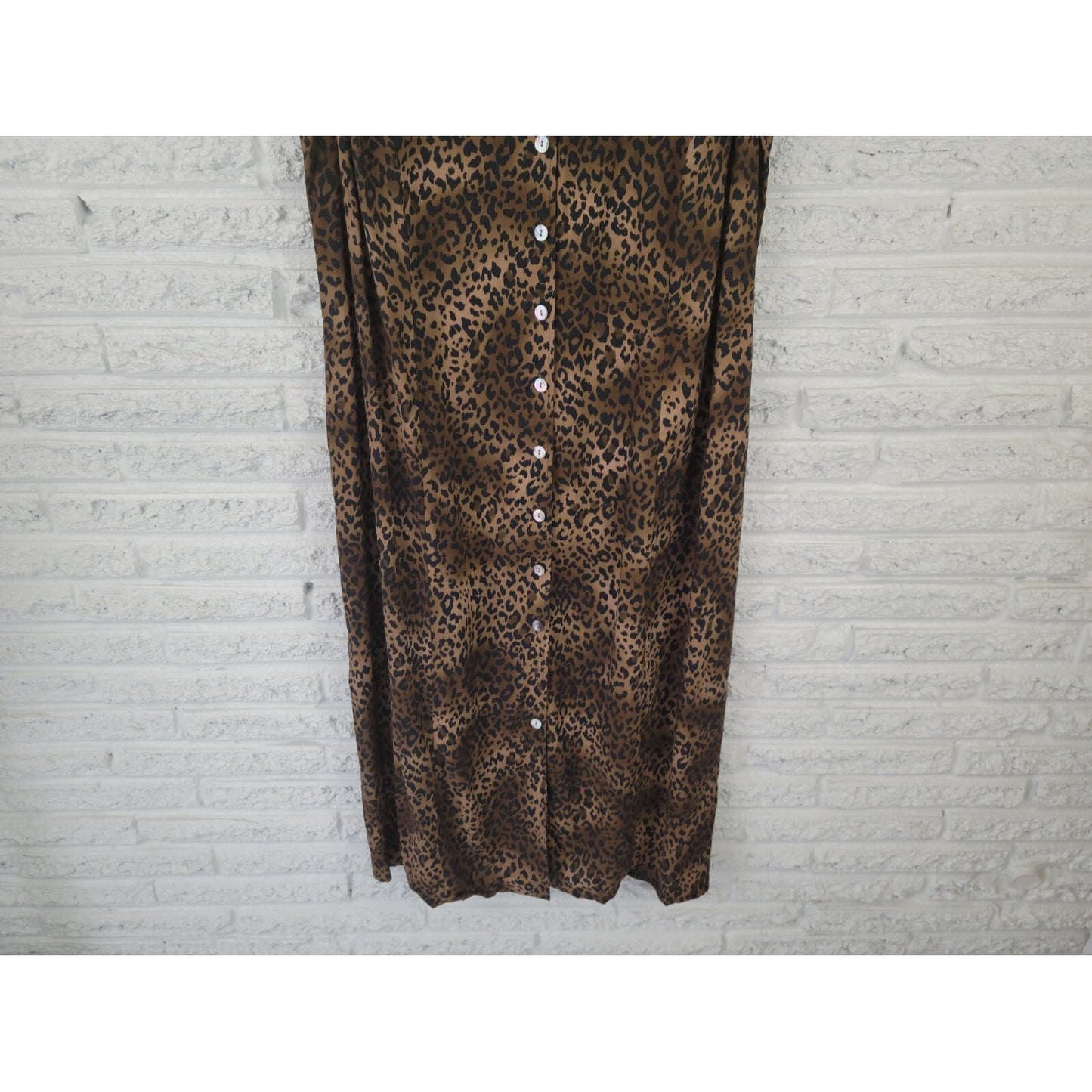 DGI Darian Womens Dress 20W Plus Shift Midi Sleeveless Brown Animal Print Office