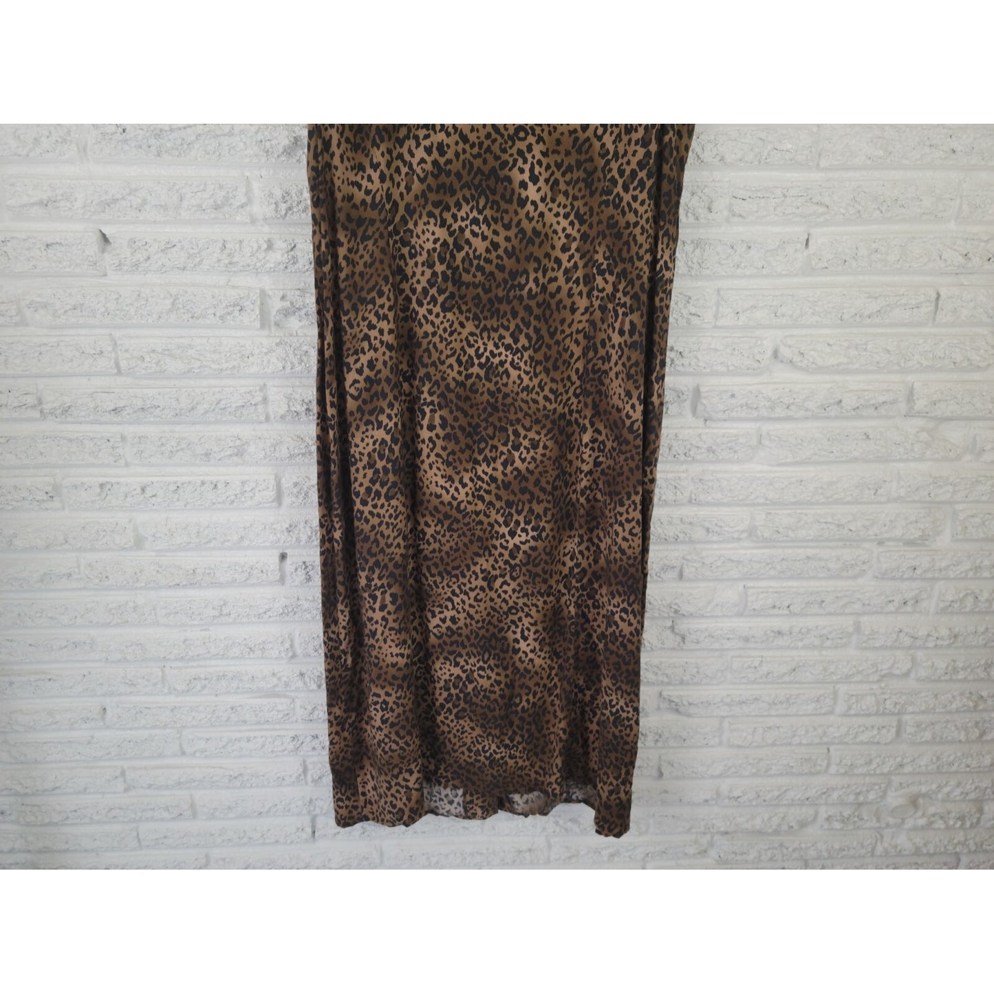 DGI Darian Womens Dress 20W Plus Shift Midi Sleeveless Brown Animal Print Office