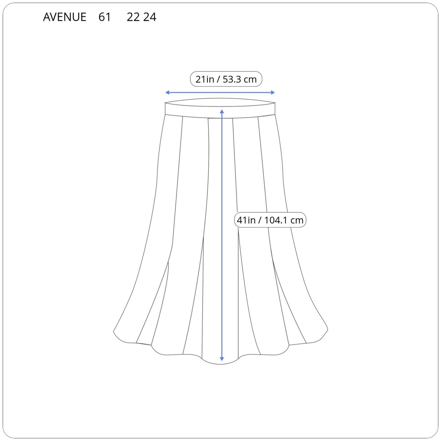 Avenue Womens Skirt 22 24 Plus Midi Black Stripe Rayon Spandex Comfy Casual