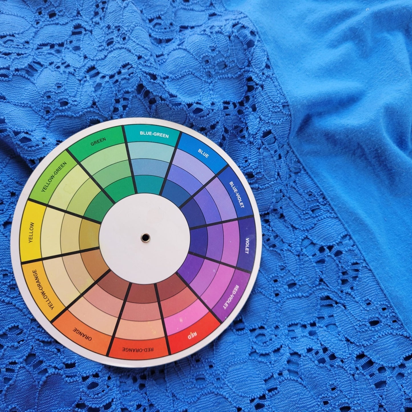 Lane Bryant Womens Dress 18 20 Plus Short Sleeve Blue Lace Panels Career Casual