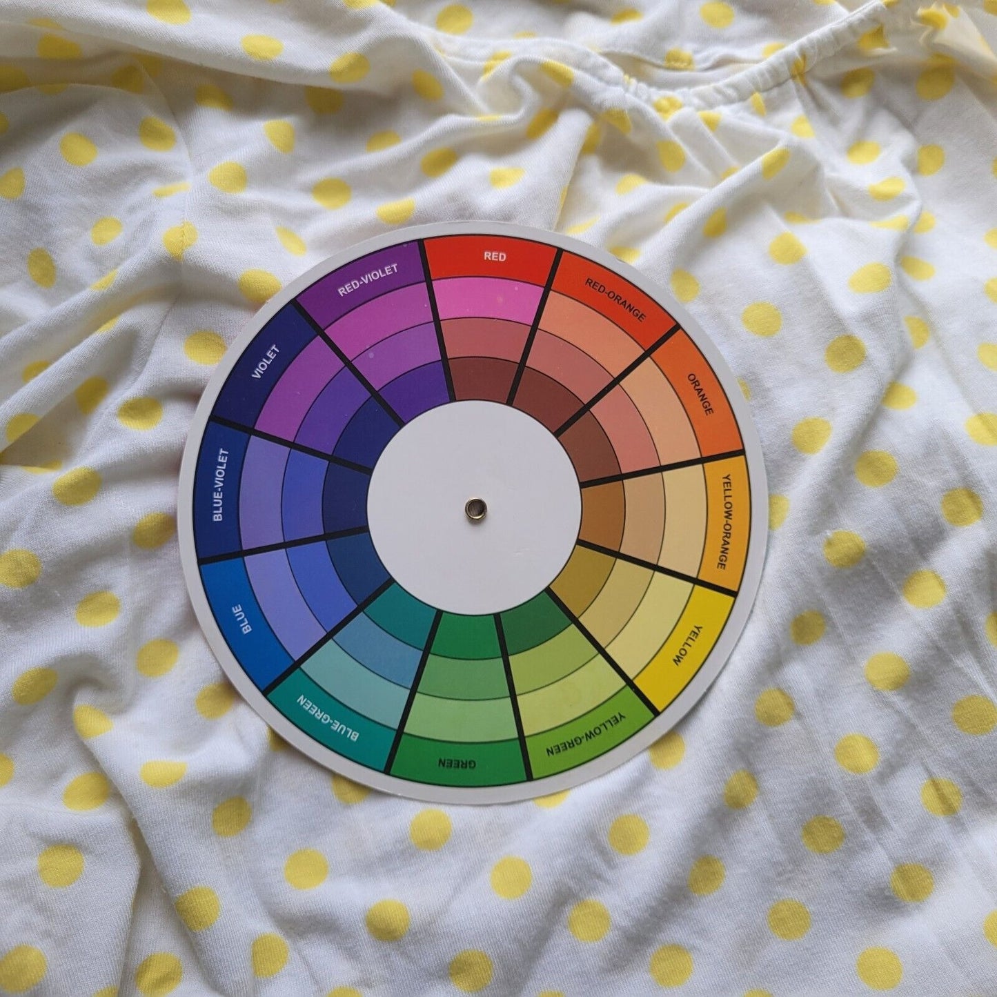 Denim Co Womens Top 1X Plus Tunic Long Sleeve Comfy Yellow Polka Dot Lightweight