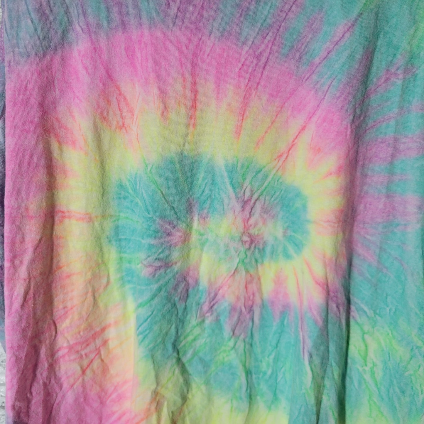 Colortone Women Top XL Tank Jack Daniels Tennessee Fire Lightweight Blue Tie Dye