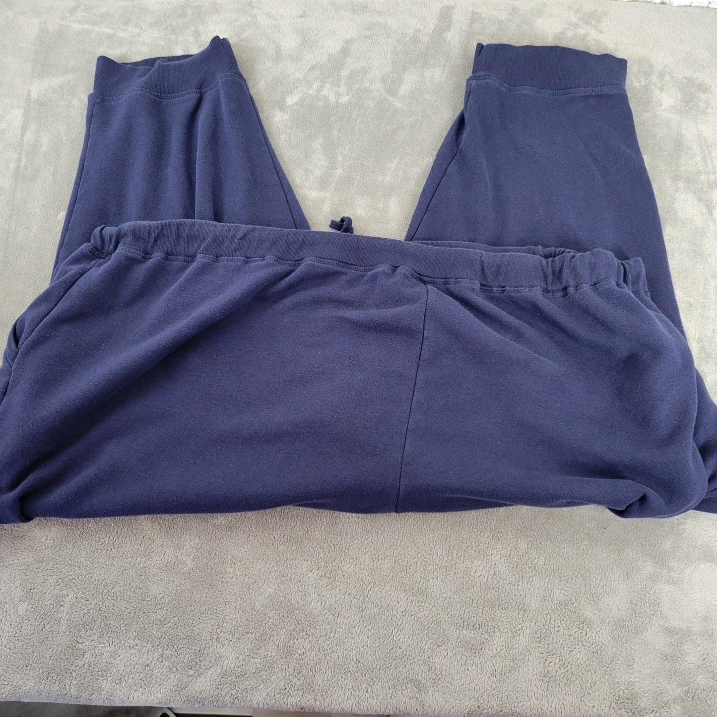 Woman Within Womens Pants 5X Plus Cropped Capri Jogger Blue Sweat Active Pockets