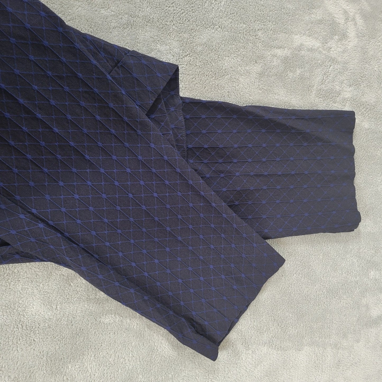 Erica Taylor Womens Pants 2X Plus Cropped Black Blue Geometric Comfy Office