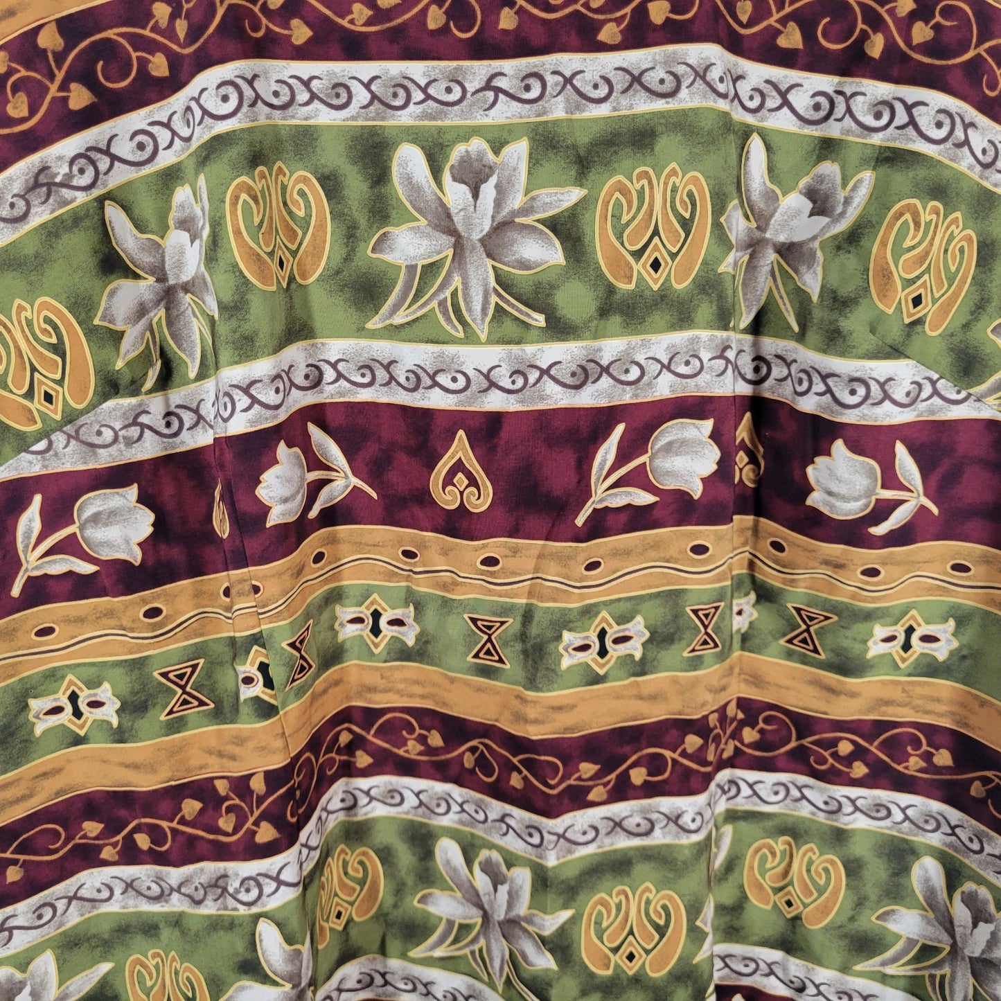 Sag Harbor Women's 26W Plus Size Dress Brown Geometric Square Neck GEO179E