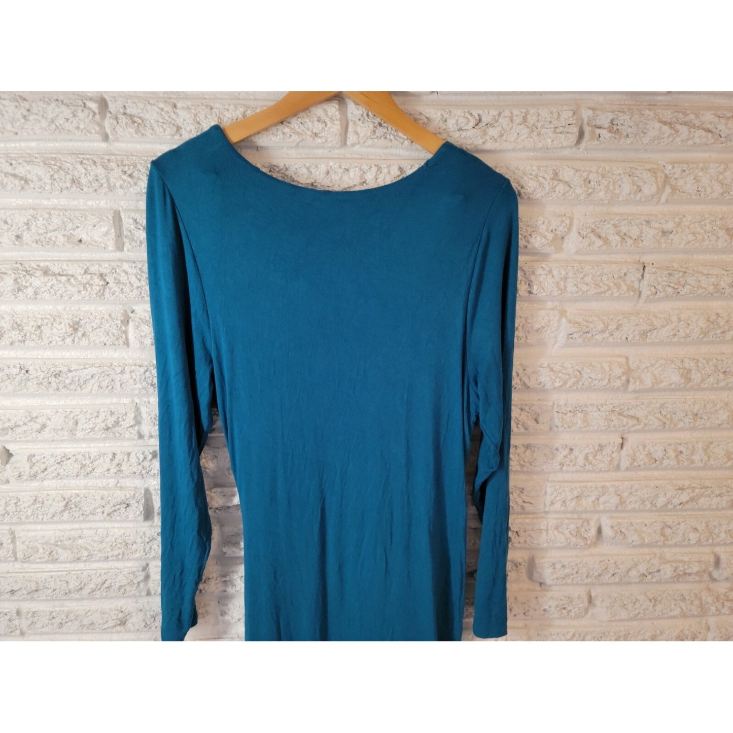 Venus Womens Dress Extra Large XL Bodycon Long Sleeve Blue Pullover Party Office